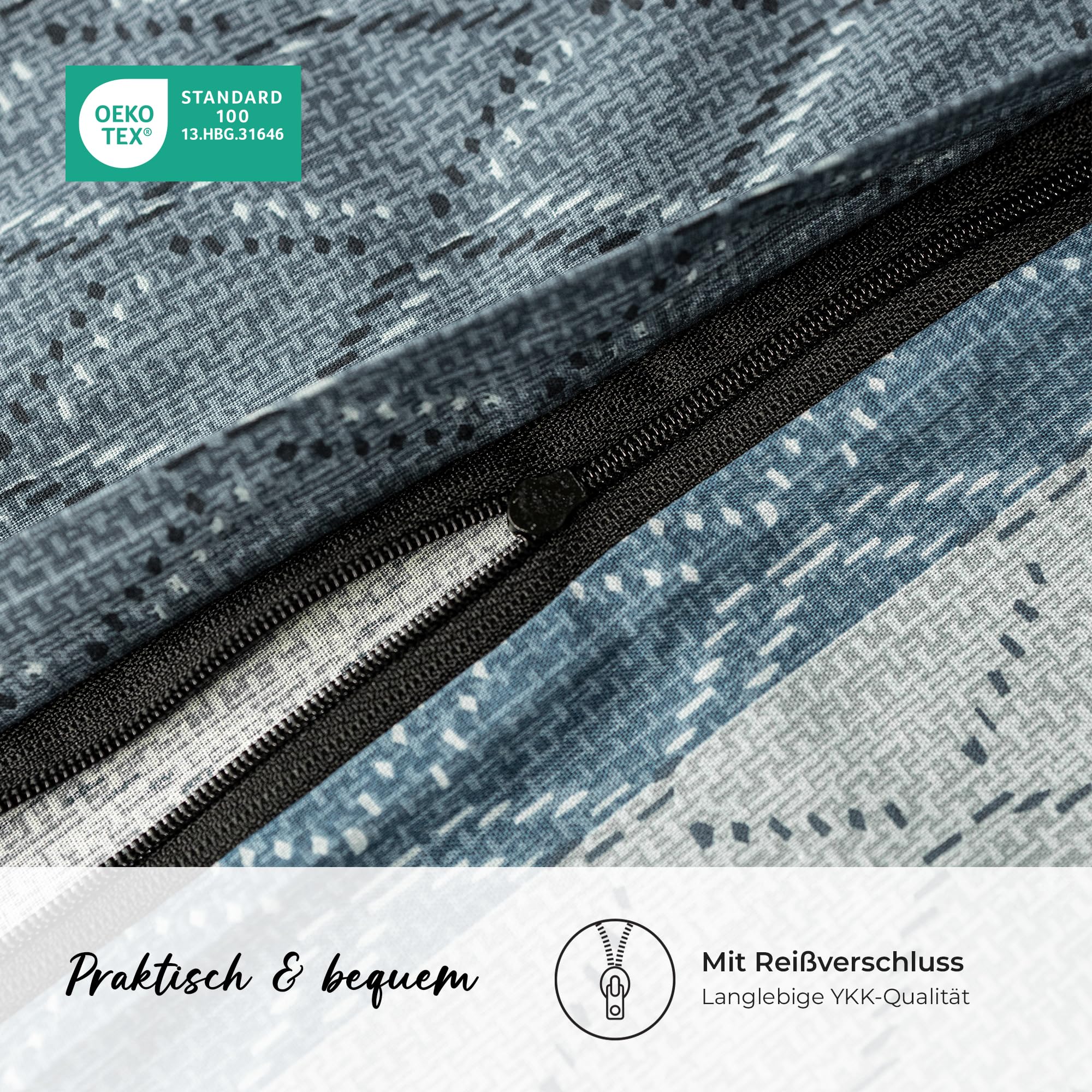 DILIOS Premium beddengoed 200 x 200 cm, 100% katoen, Öko-Tex