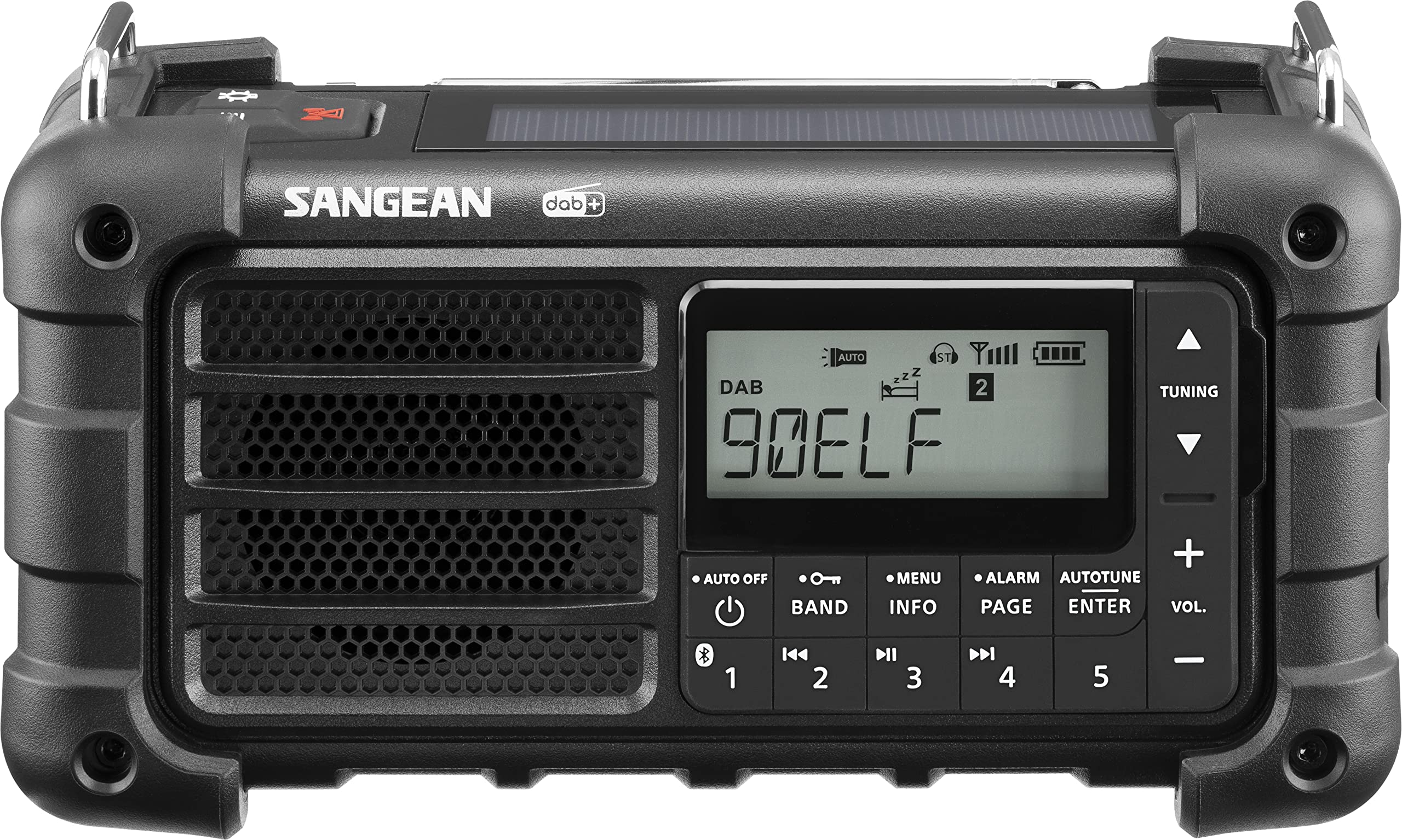 Sangean MMR-99 Radio awaryjne, korba, Solar Czarny z Dab+Med Dab+
