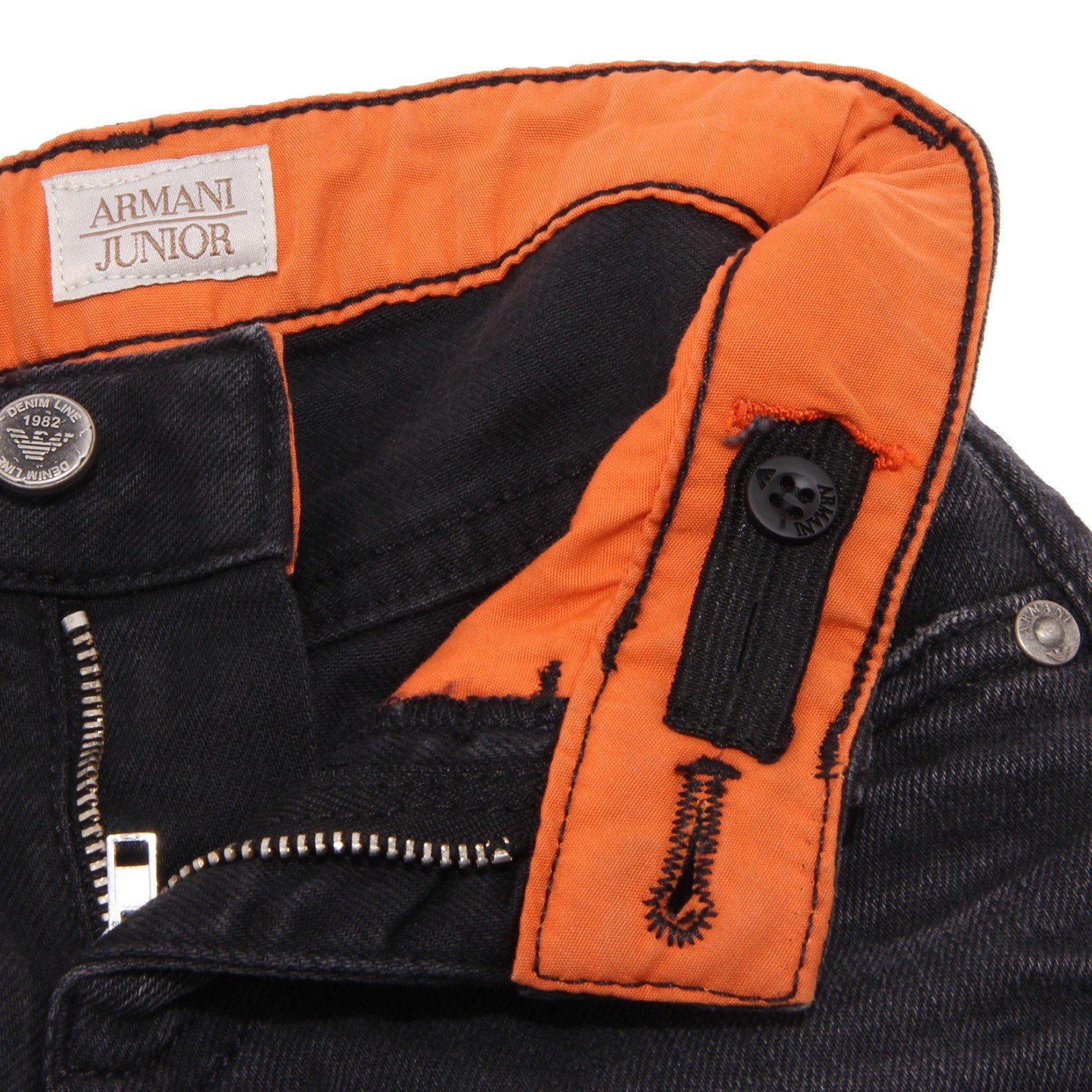 7072S jeans bimbo ARMANI JUNIOR nero pantalone trouser kid
