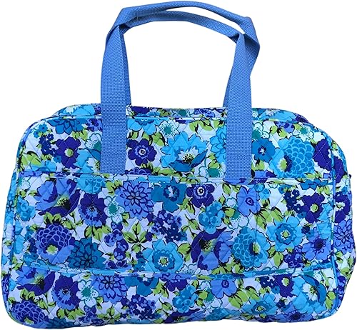Miniatura 2 de Vera Bradley Bolsa mediana de viajero, Blueberry Blooms, Azul