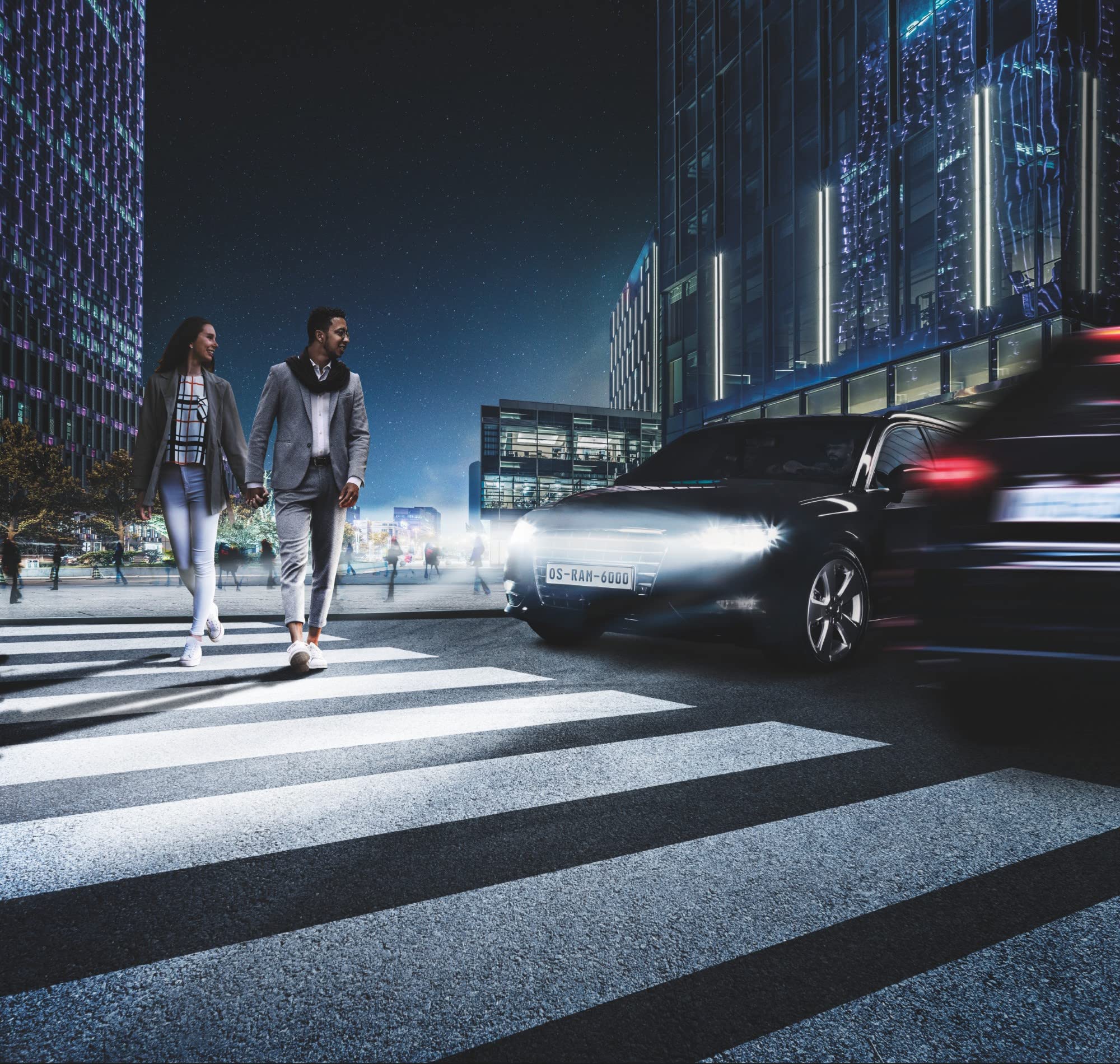 OSRAM NIGHT BREAKER H7-LED, hasta un 220% más de brillo, primera luz de cruce homologada para uso en carretera | primera luz de cruce homologada para uso en carretera