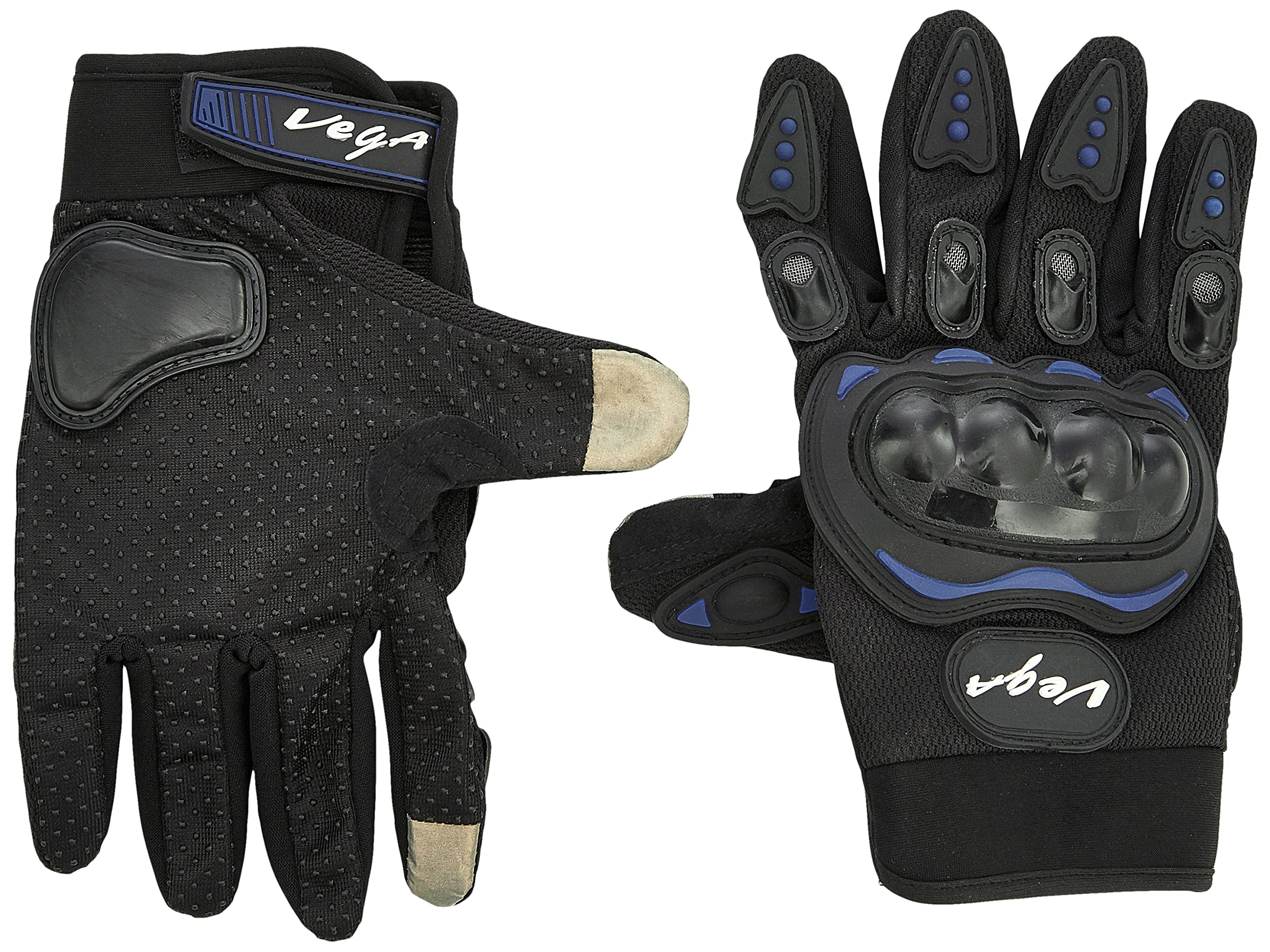 Vega VGL-21 Blue Riding Gloves-M, Cycling;Airsoft;Camping, Breathable mesh Fabric