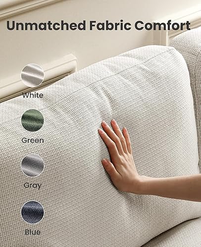 Miniatura 6 de Amada 89" Sofa, 3 Seater Couch Sofa for Living Room, Modern Sofa with Deep Seats & Wide Armrests, Comfy Couch with Removable Washable Covers & Linen