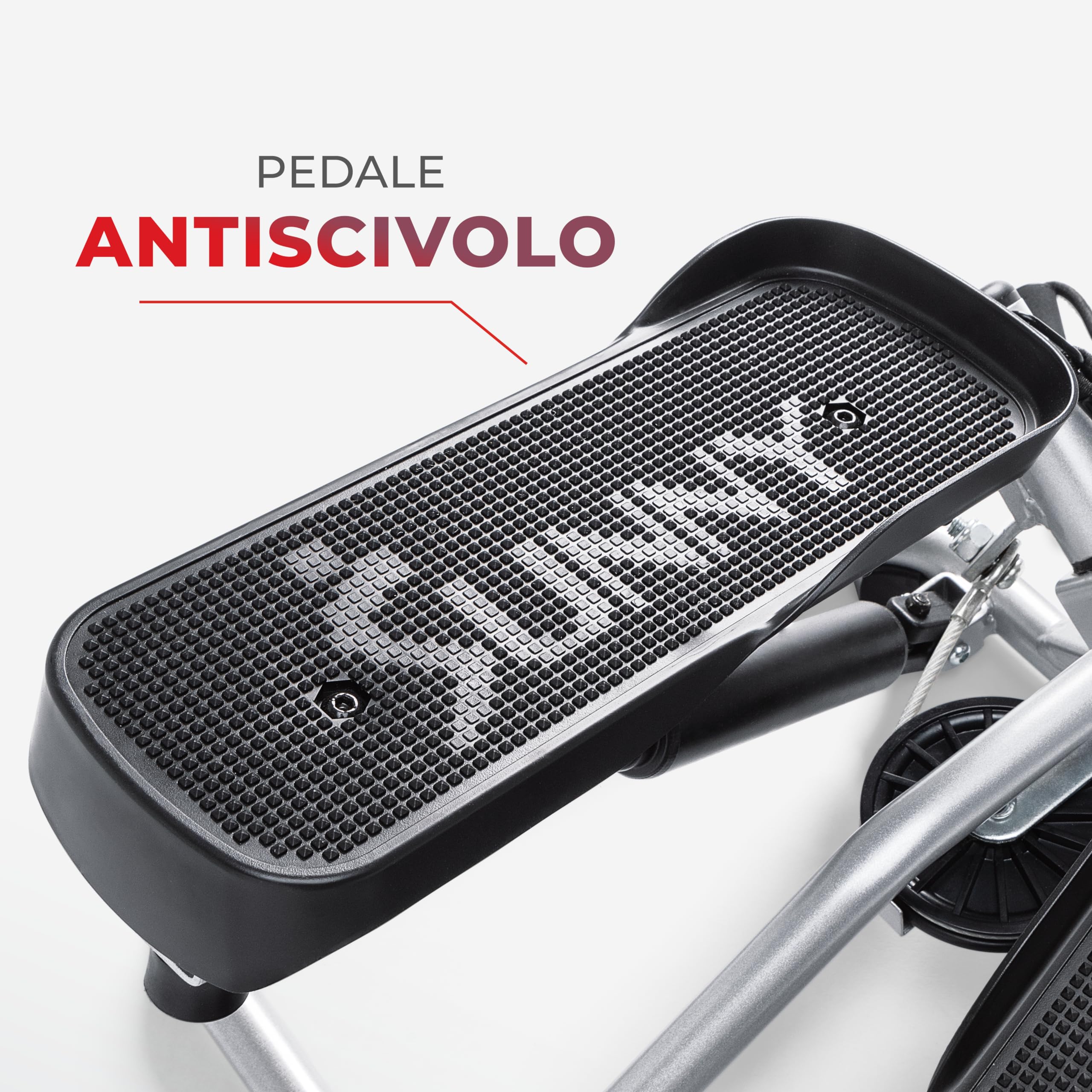 Sunny Health & Fitness Mini Stepper c/Bande Elastiche per Allenamento Casa
