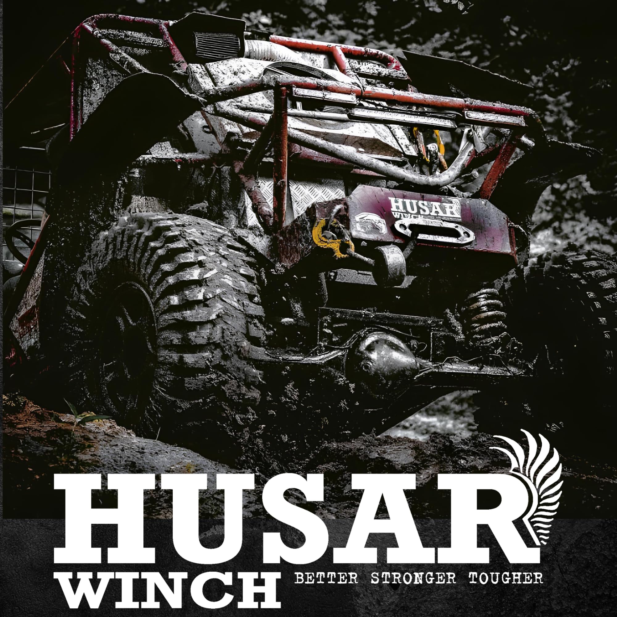 Cabrestante Eléctrico De 12V 2000 lbs | 907 kg - Cuerda de Acero De 15 Metros de Largo Muy Resistente, Control Con Cable, Freno Automático, Kit de montaje - Ideal Para Quads y ATV/UTV