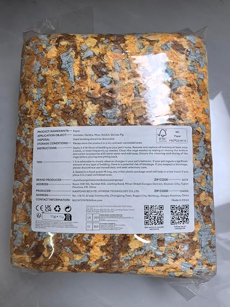 BUCATSTATE Lettiera per criceti, 50 l, di carta per piccoli animali, particolarmente assorbente e al 99,9% senza polvere, per porcellini d'India, conigli, animali domestici, topi, gerbilli, roditori - 2