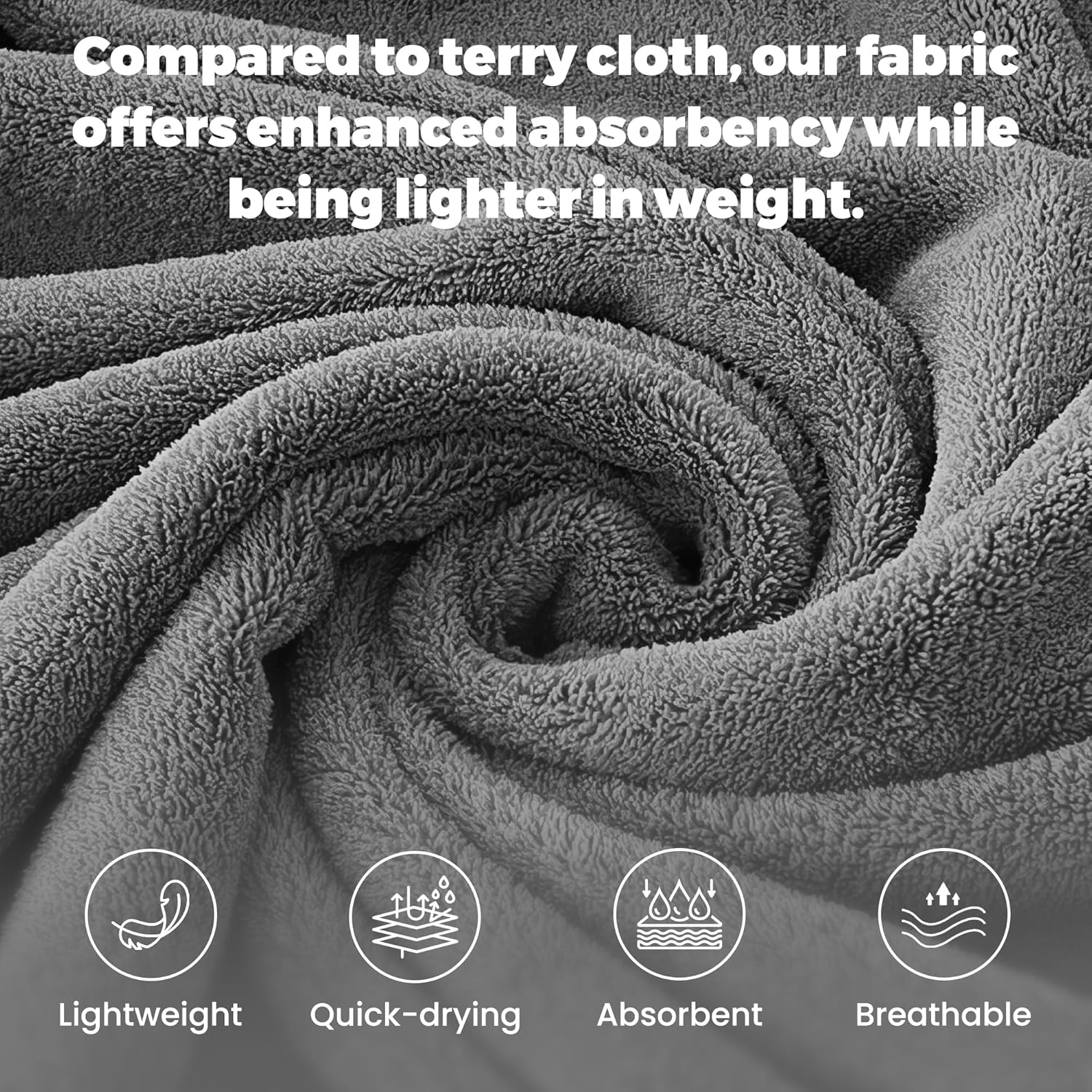 Towel Robe for Women – Soft Absorbent Kimono Bathrobe, Quick-Dry Spa Shower & Hotel Use - Image 2