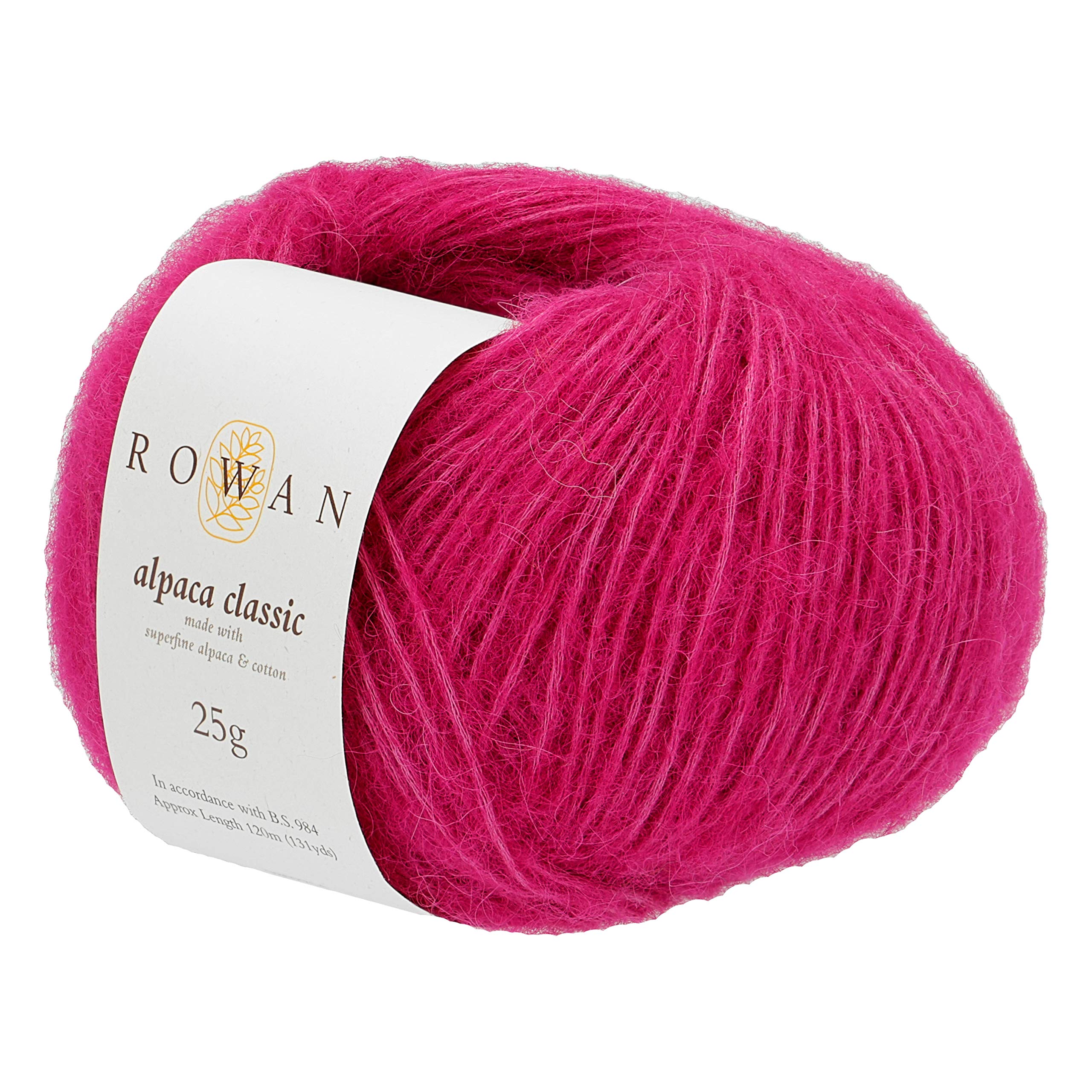 Lana Rowan Alpaca Classic hilo de tejer natural en ovillo ligero de 25 gramos color 124
