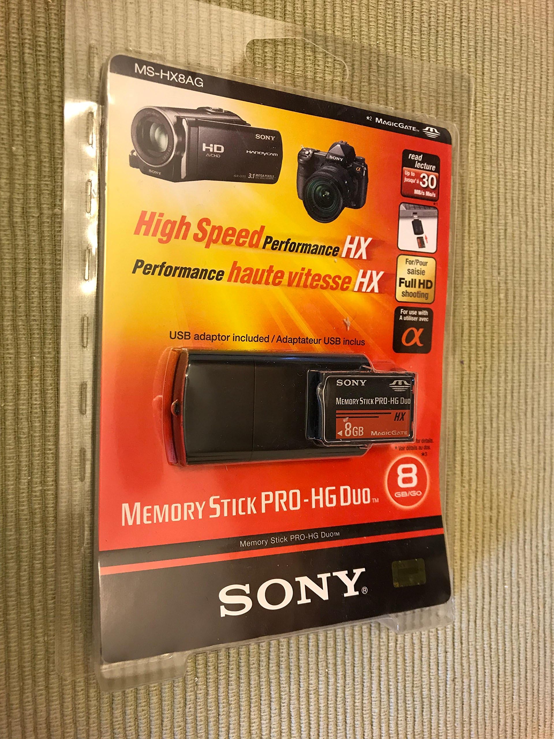 Memory Stick PRO-HG Duo HX 8 Flash Memory Card