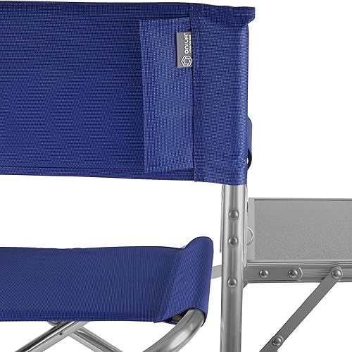 Miniatura 9 de PICNIC TIME Star Wars Jedi Knight Silla deportiva con mesa auxiliar, silla de playa, silla de campamento para adultos (azul marino) 36.6 x 18.5 x