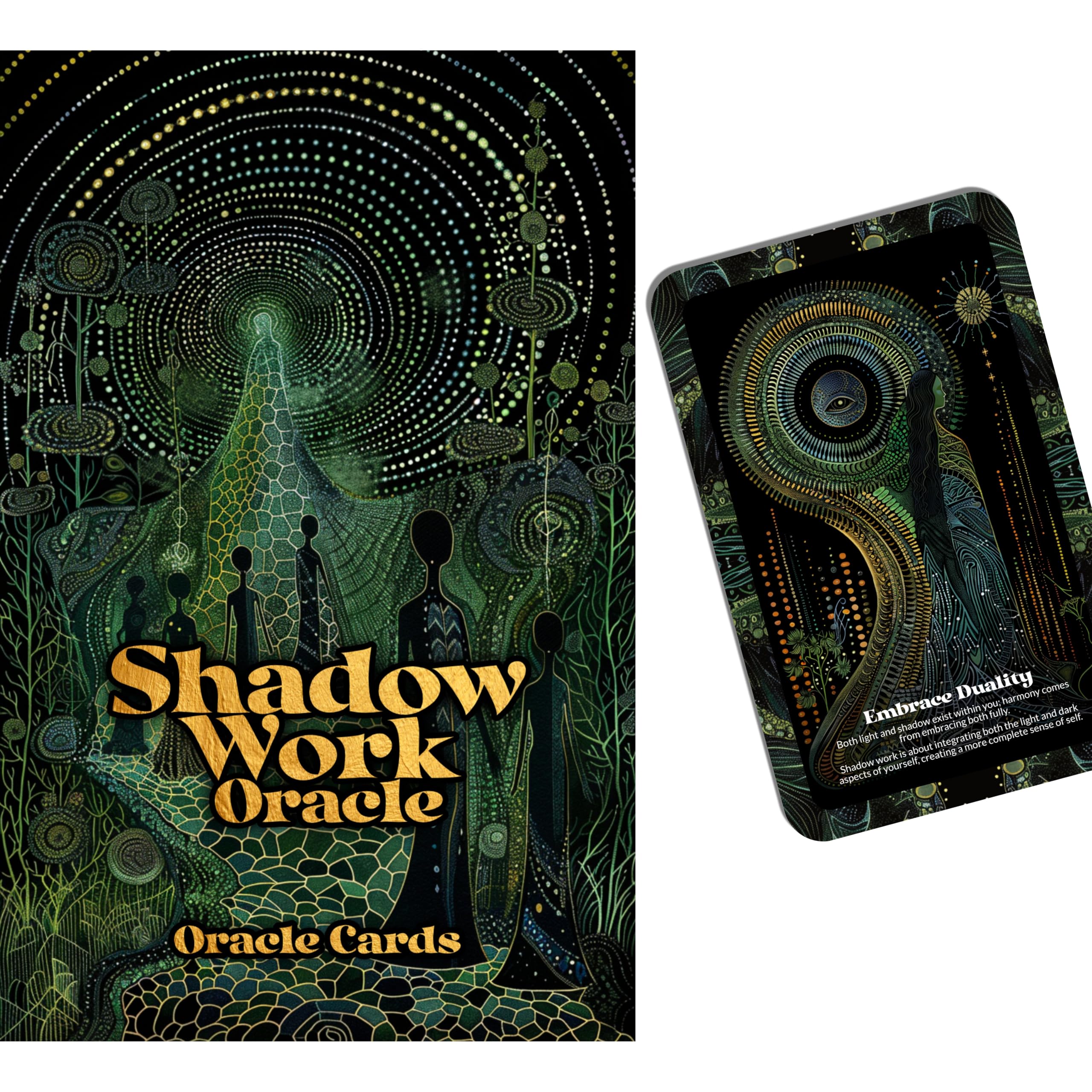 Ibiza Tarot Shadow Work Oracle - 22 Oracle Cards - Confronting and integrating Your Shadow - by Symbolika - Vision Cards - Divination Tool