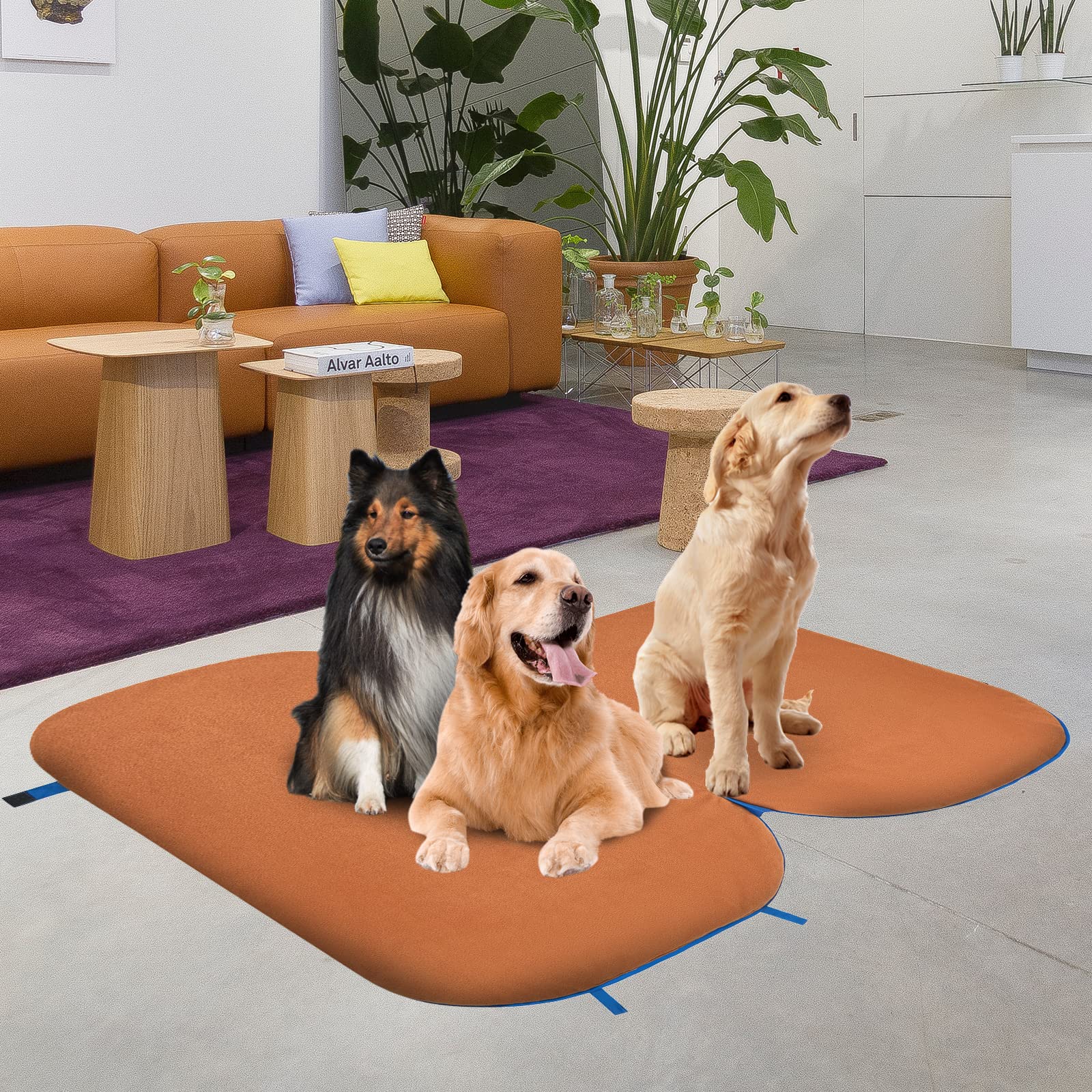 KingCamp Sac de Couchage pour Chien Imperméable, Couverture pour Chien Chat Chiot Doux Lavable, Coussin pour Chiens Grande Chaude pour Voiture Camping Randonnée Voyage Intérieur Extérieur 110cmx70cm