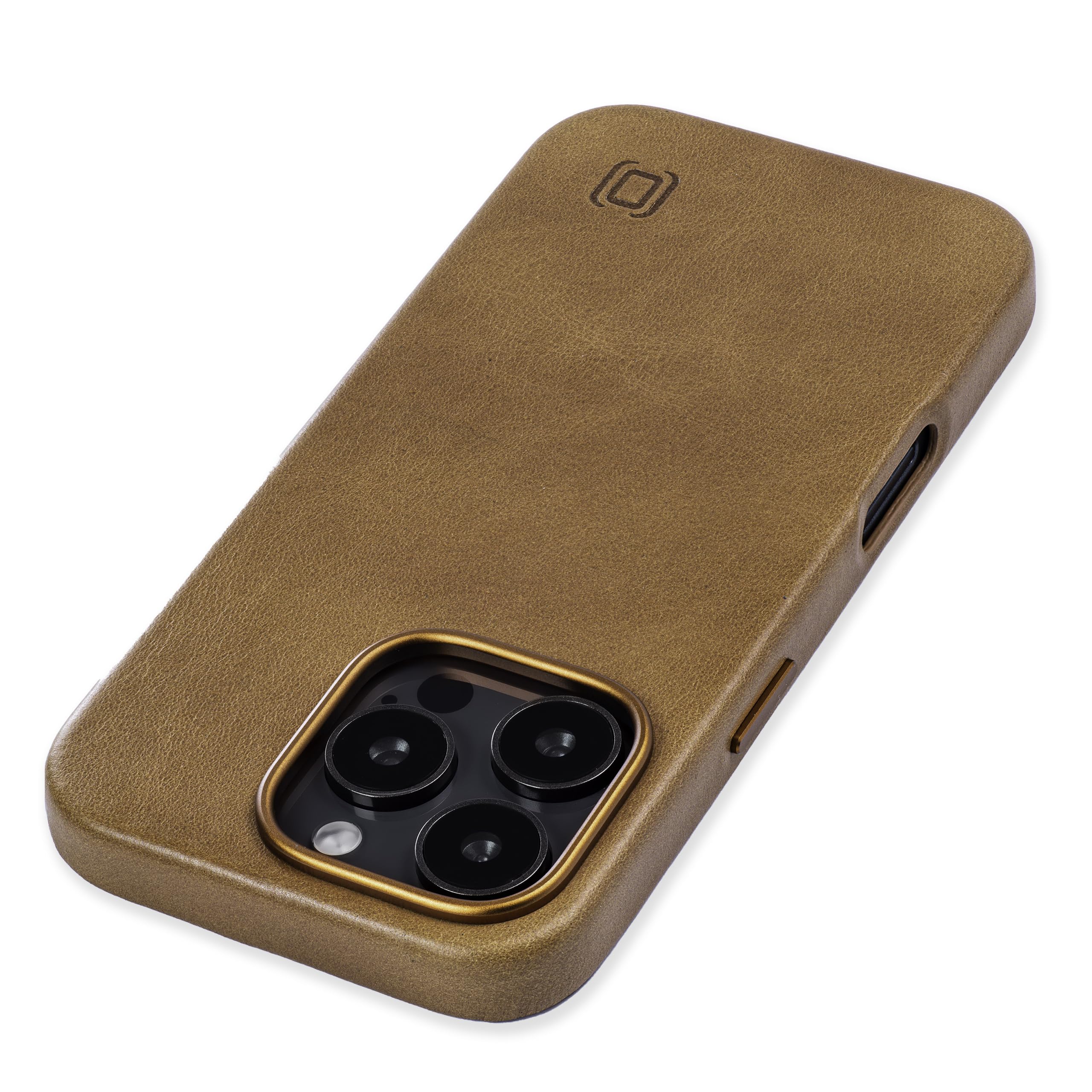Dockem Genuine Leather Case for iPhone 16 Pro, Compatible with MagSafe (MSGL, Light Brown)
