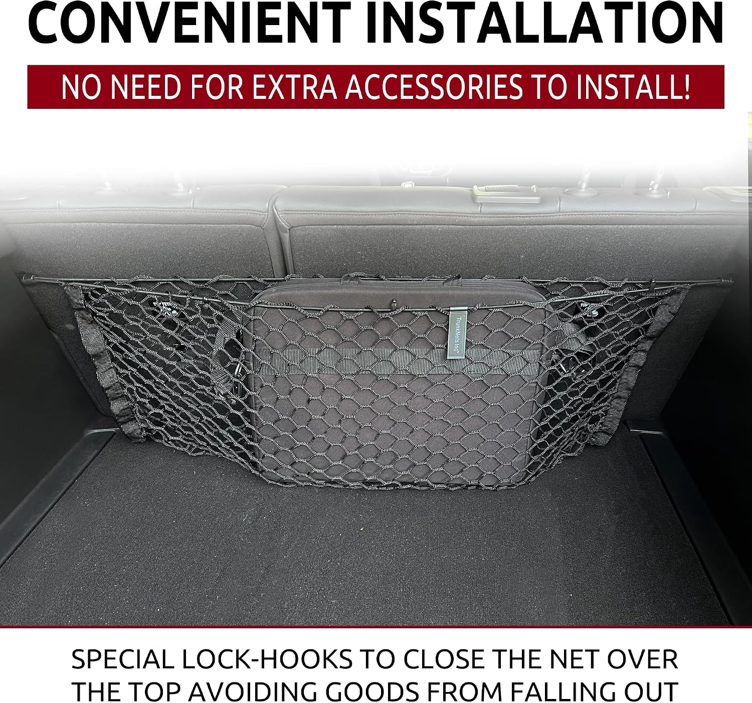 Envelope Style Trunk Mesh Backseat Cargo Net for Buick Envista 2025|Automotive Interior Accessories|Premium Car Trunk Storage Organizers|Cargo Net for Buick Envista 2025|Vehicle Storage Organizer