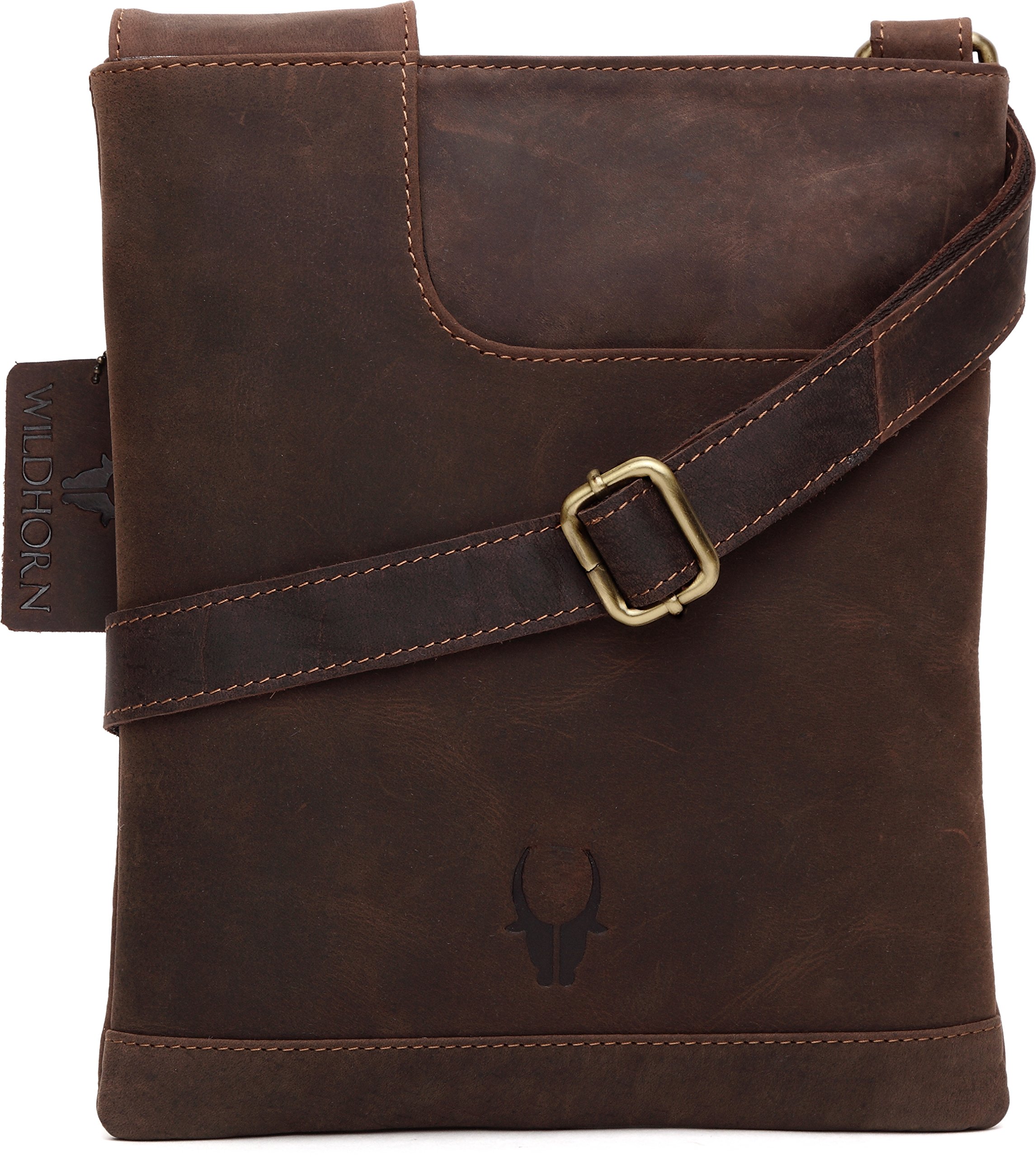 WildHorn Genuine Leather Utility Sling Bag for Men | Stylish, Functional & Spacious | Adjustable Strap | 1-Year Warranty