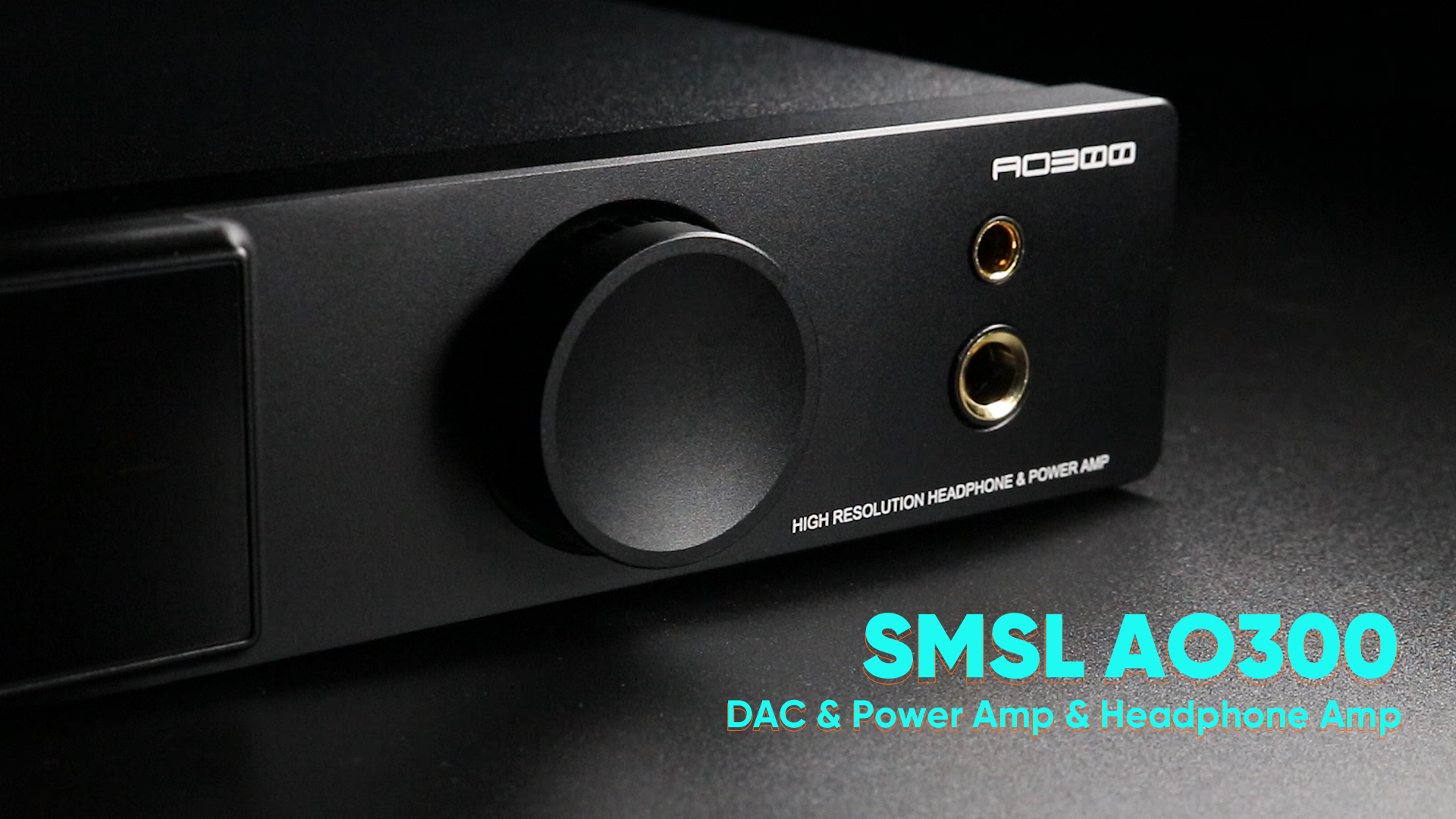 SMSL AO300 MA5332MS 165Wx2 Class D Power Amplifier & CS43131 DAC Headphone Amp, USB/COAX/OPT/BT/HDMI ARC/RCA Input To 2.1 Channel Speaker/Subwoofer, 4.4mm/6.35mm Headphone Output, MQA-CD DAC Amp,Black