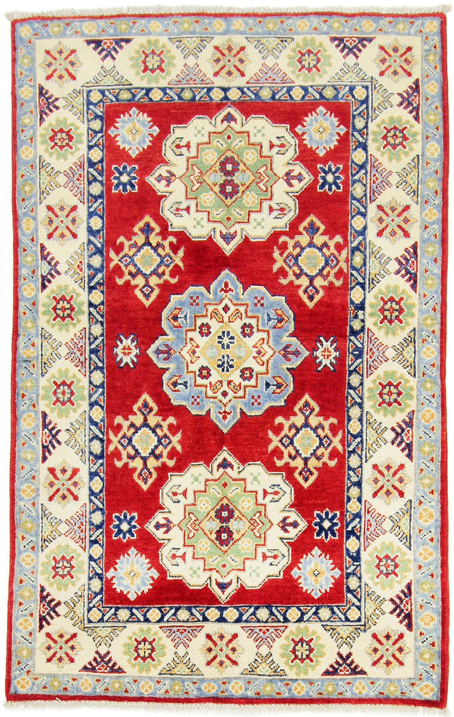Tapis Kazak noué main 97x158, l'âme de l'Orient et de la laine chez vous
