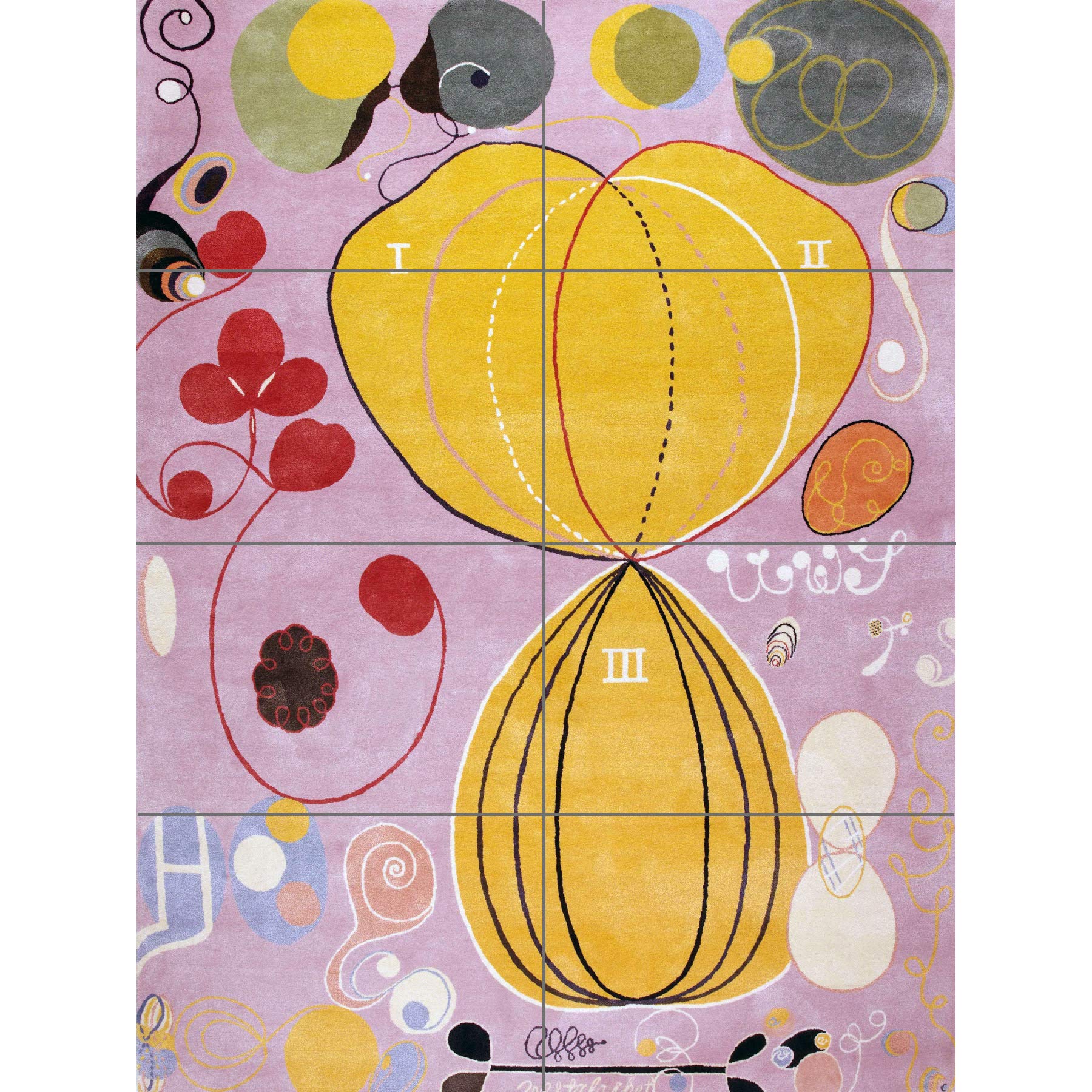 Artery8 Hilma Af Klint Group Iv No 7 Ten Largest Adulthood XL Giant Panel Poster (8 Sections)