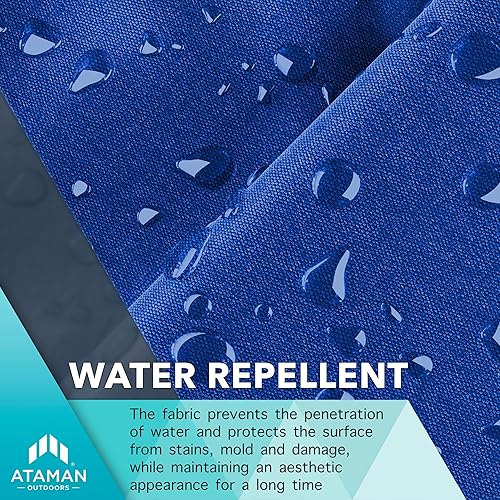 Miniatura 5 de Ataman Trailerable Waterproof Boat Cover - 600 Marine Grade Polyester Canvas Boat Covers for V-Hull, Tri-Hull, Runabout Boat - Boat Cover 23-24 ft