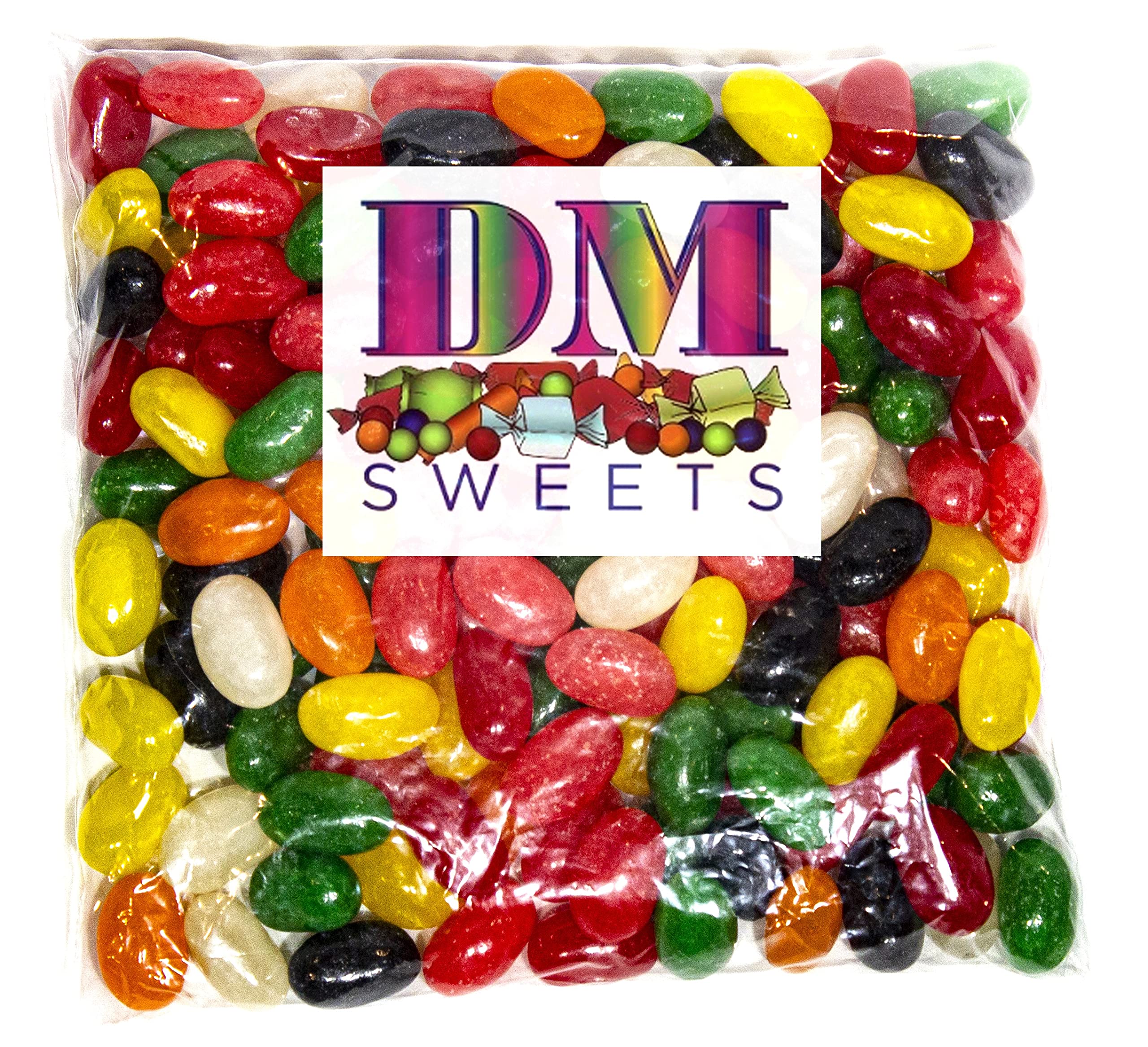 DM Sweets Jumbo Extra Large Fresh Chewy Spiced Jelly Beans - 1.5 lbs Assortment of Peppermint Clove Anise Sassafras Cinnamon Spearmint Wintergreen Red