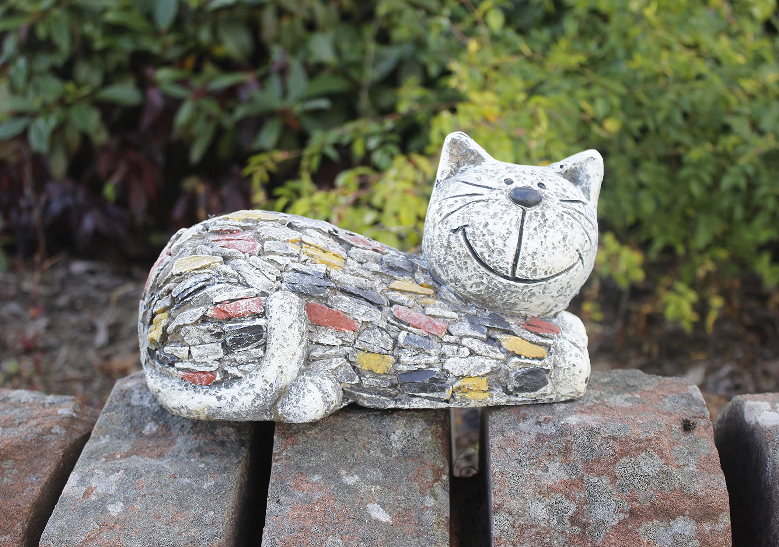 Buy garden mile Unique Resin Garden Ornaments Outdoor Cat Statue with