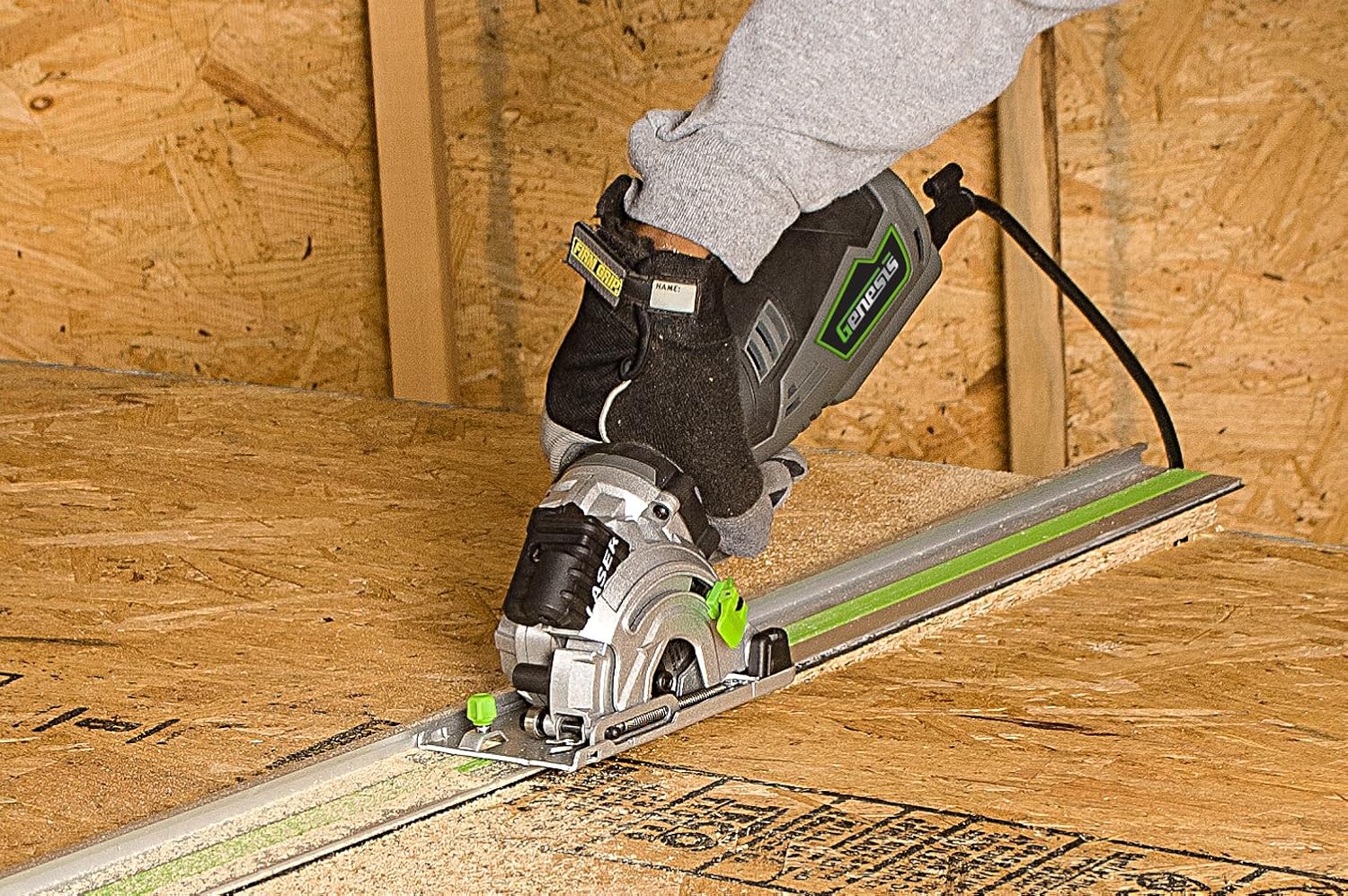 Blасk Frіdау - 50% оƒƒ Genesis GPCS535CK 5.8 Amp 3 1/2” Control Grip Plunge Compact Circular Saw Kit with Laser, Miter Base, 3 Assorted Blades, Vacuum Adapter Hose, Rip Guide and Carrying Bag Bеѕt Cуbеr Mоndау 🔥 Genesis GPCS535CK 5.8 Amp 3 1/2” Control Grip Plunge Compact Circular Saw Kit with Laser, Miter Base, 3 Assorted Blades, Vacuum Adapter Hose, Rip Guide and Carrying Bag