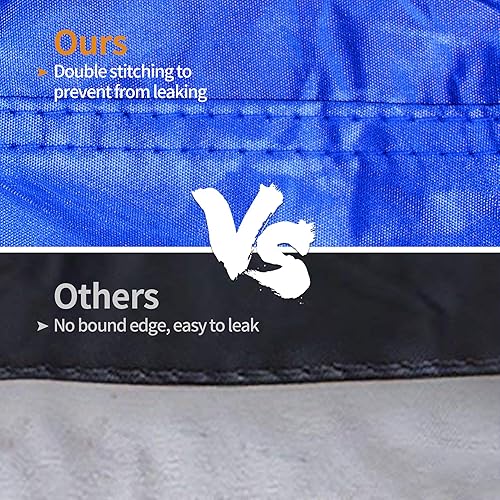 Miniatura 7 de iCOVER - Funda para kayak, resistente e impermeable, resistente a los rayos UV, cubierta de lancha de pesca para almacenamiento al aire libre, se