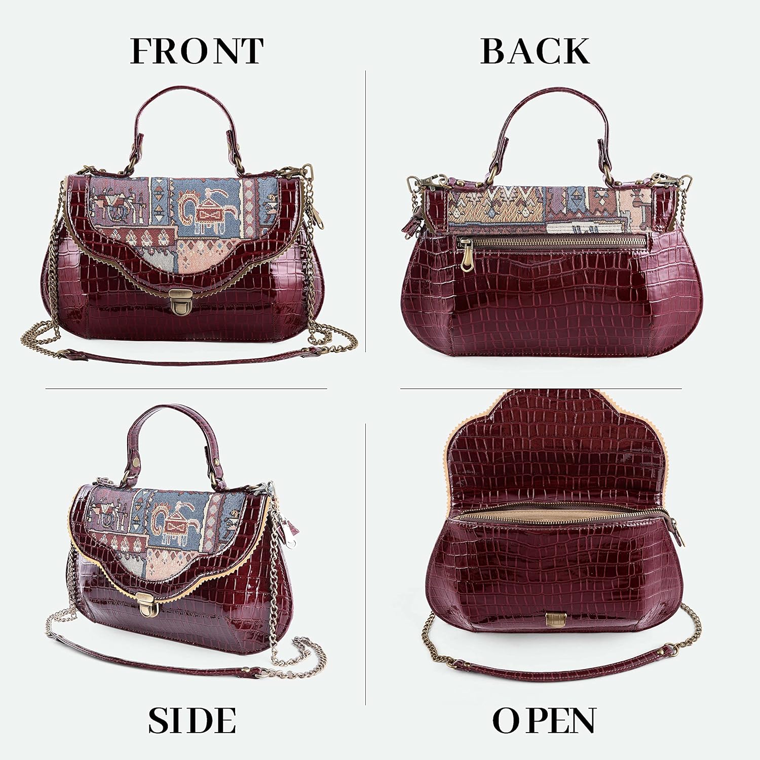 Everyday Crossbody Shoulder Bags Women- Vegan Leather Mini coach shoulder bag Purses for women