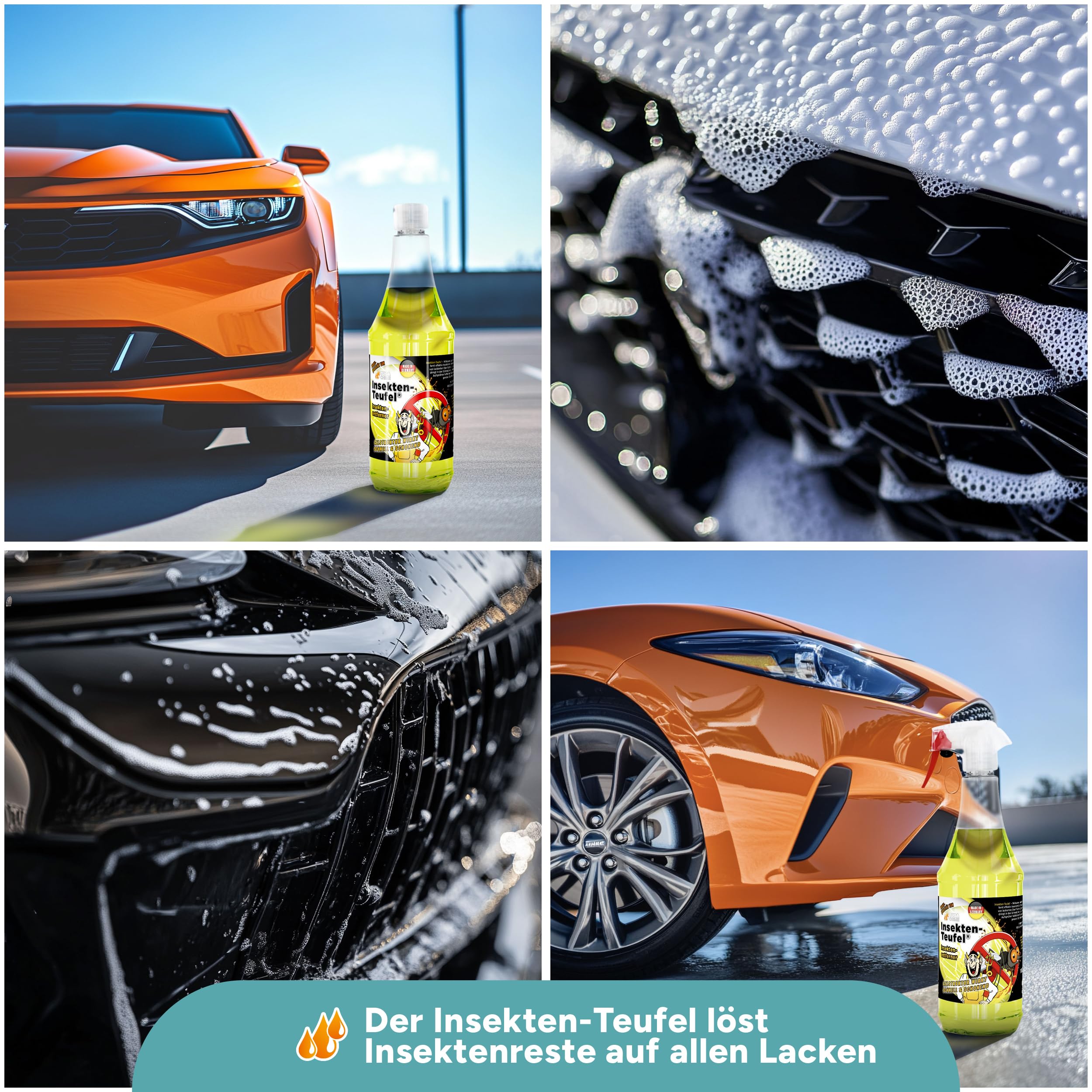 TUGA Chemie Insekten-Teufel Insektenentferner 5 L Kanister Made in Germany | Kraftvoller Insektenreiniger für Auto, Lack, Glas & Kunststoff, Schonende Formel
