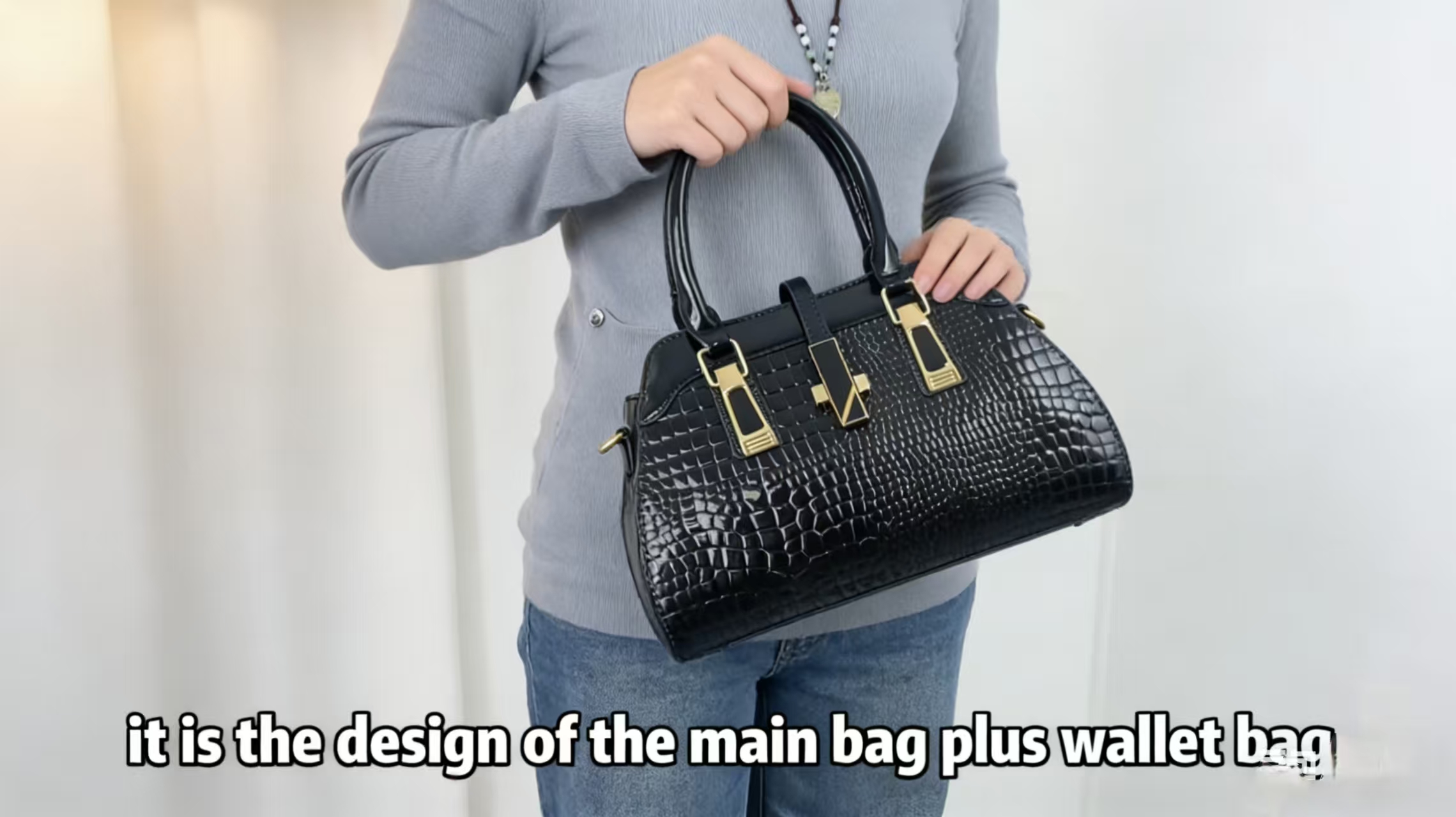 Bolso Satchel de Cuero para Mujer miniatura 7