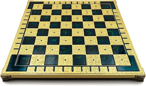 Miniatura 4 de Juego de ajedrez de metal ícaro hecho a mano en caja de madera