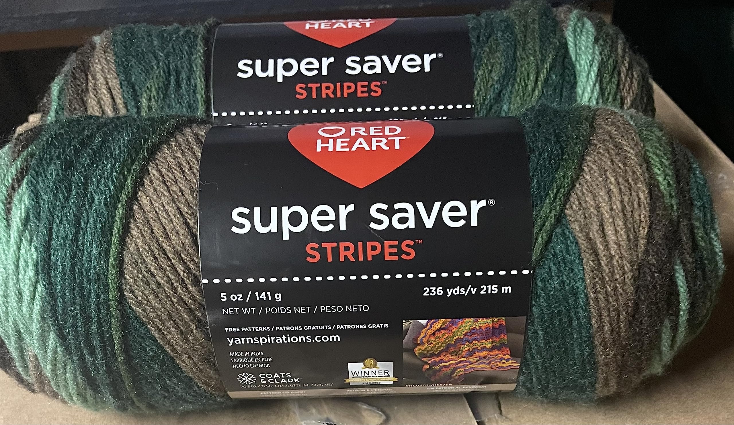 Red HeartSuper Saver Forest 5oz 2 Pack