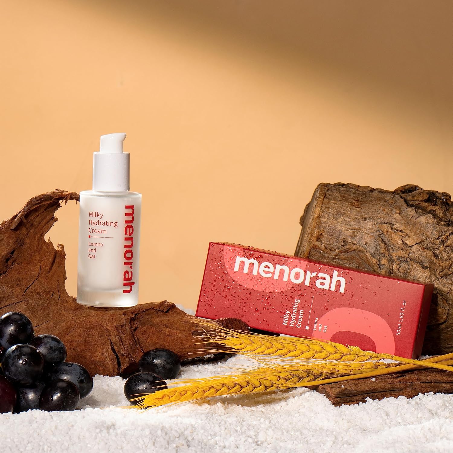 menorah Milky Hydrating Cream with Lemna & Oat – Ultra Lightweight, Soothing & Moisturizing Facial Lotion for Sensitive & Dry Skin, Daily Hydration & Comfort - Image 2