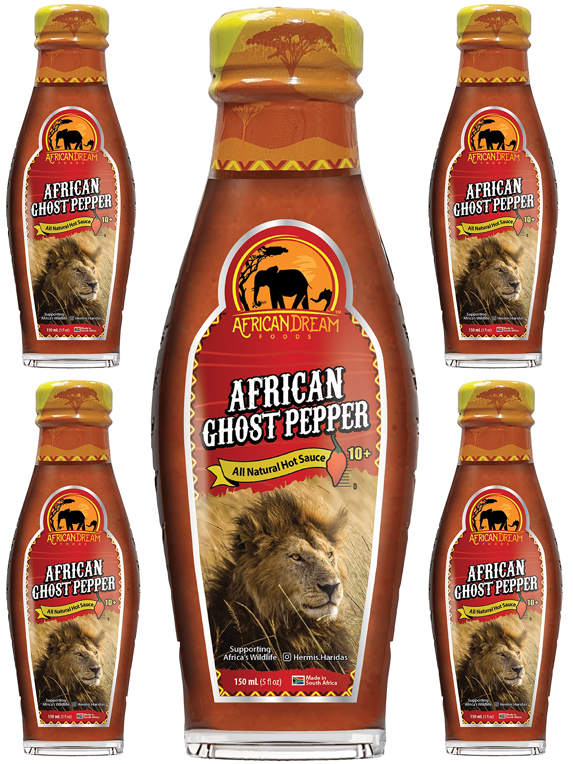 African Ghost Pepper Hot Sauce by African Dream Foods