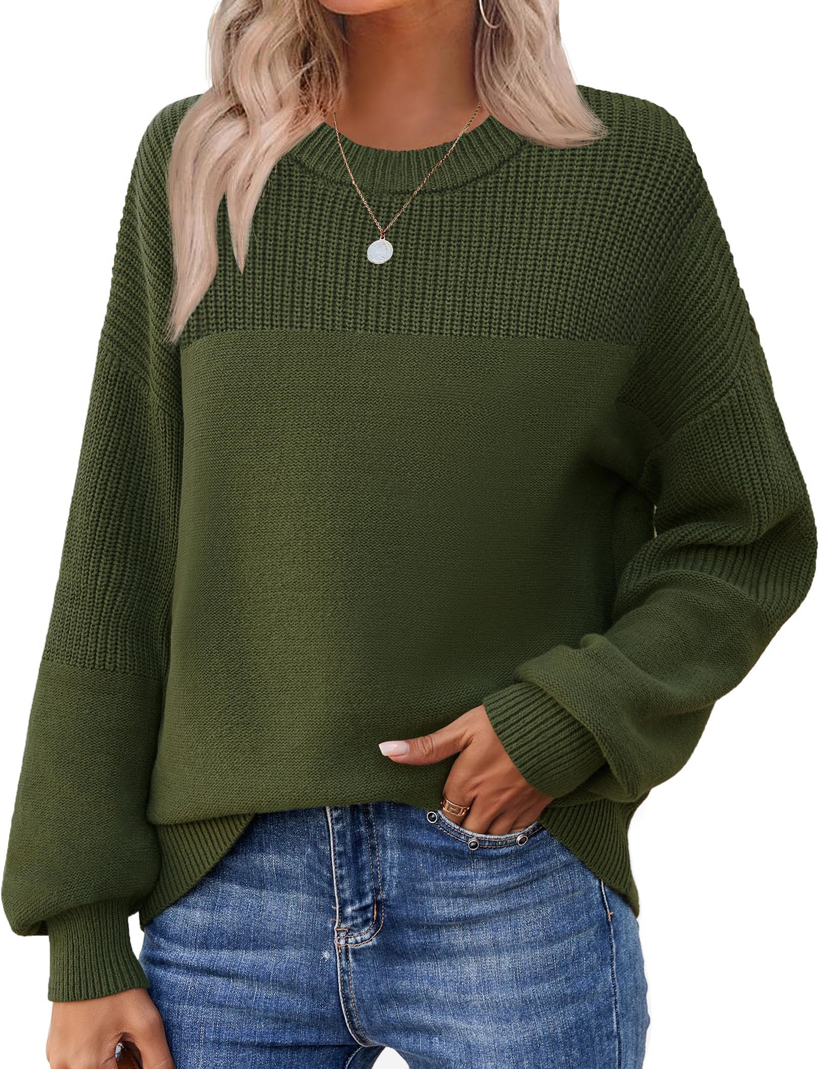 Zeagoo Chunky Knit Crewneck