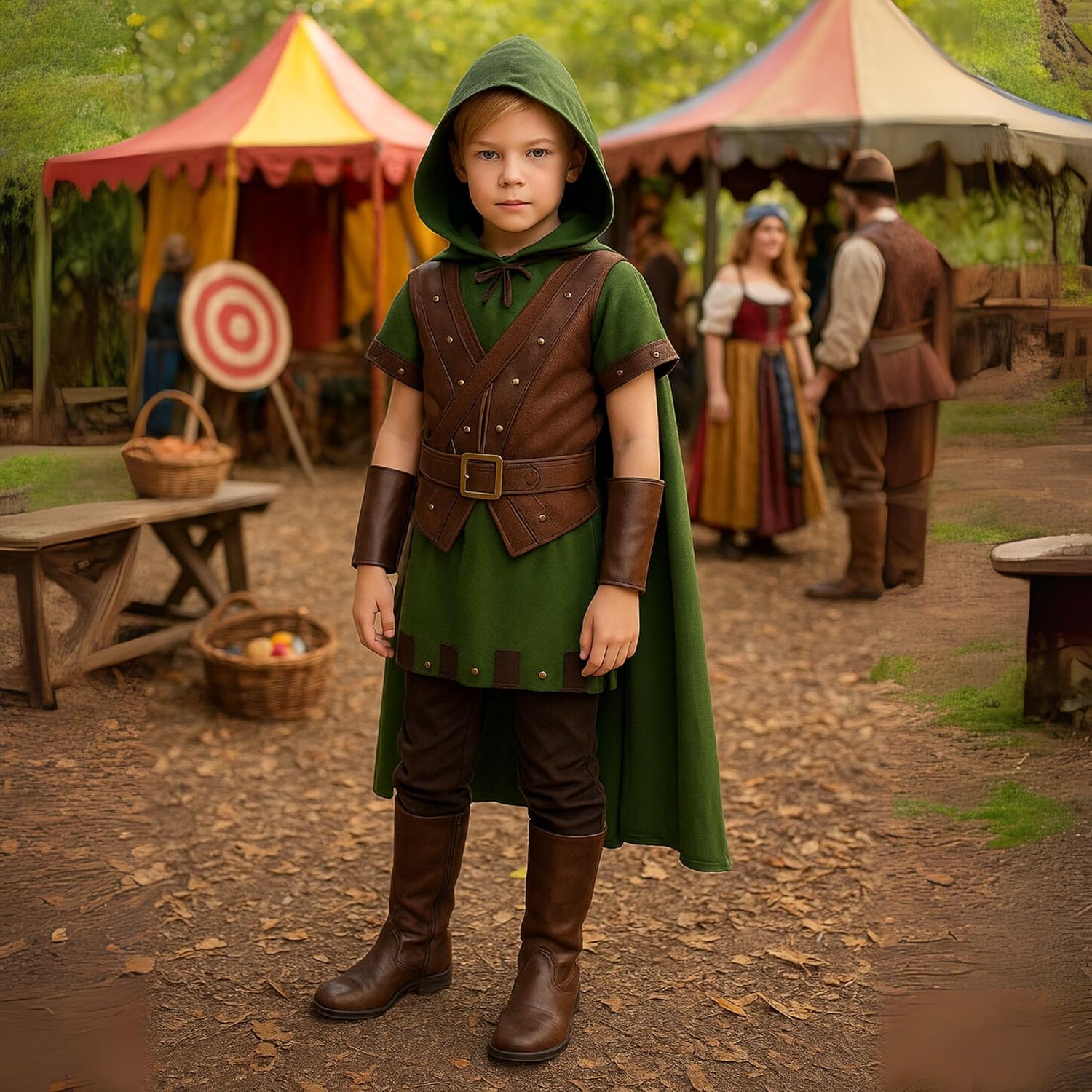 Morph Forest Hero Costume, Archer Costume Kids, Book Character Costumes For Boys And Girls, World Book Day Costumes For Boys - Image 5