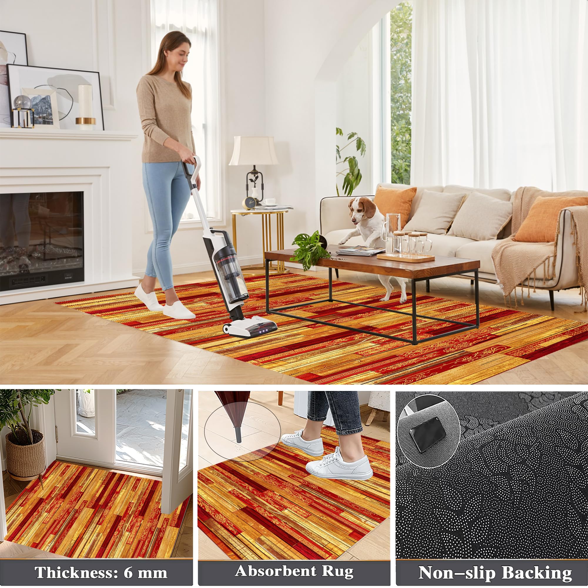 Dywan do przedpokoju antypoślizgowy zmywalny chłonny dywan kuchenny długi korytarz 50 x 450 cm dywan wejście do salonu dywaniki do sypialni wejścia wycieraczka do kuchni sypialni