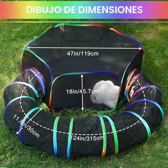 Foto 2 de 8 de DiDiBir Di Recinto plegable para gatos, tienda portátil al aire libre