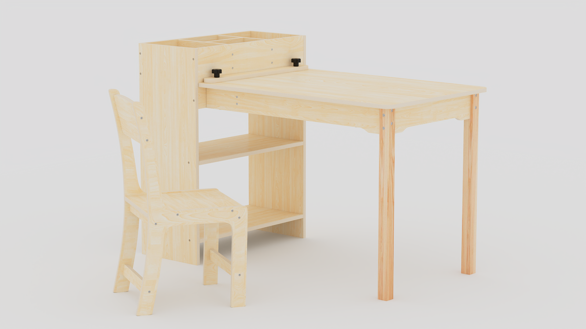 Puecrof Table d'art pour enfant et 2 chaises, en bois de