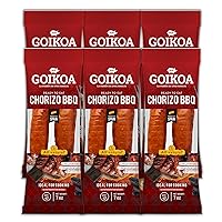 Vista 1 de Goikoa Chorizo Oreado Todo natural Semiseco curado Auténtica España Navarra Perfecto para cocinar, freír y hacer barbacoa 7 oz (200 gr)