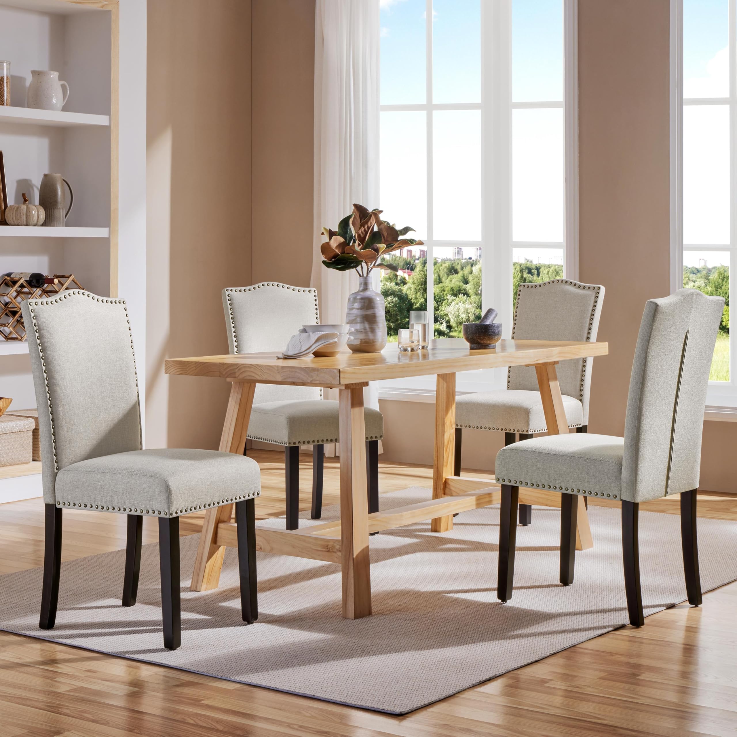 Amazon.com - Yaheetech Dining Chairs Set of 4 Modern Kitchen