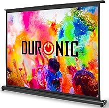 Duronic DPS40 43 Desktop Projector Screen Format 4:3 and 40" | 4K Full HD and 3D | Foldable and Portable Carrying Case