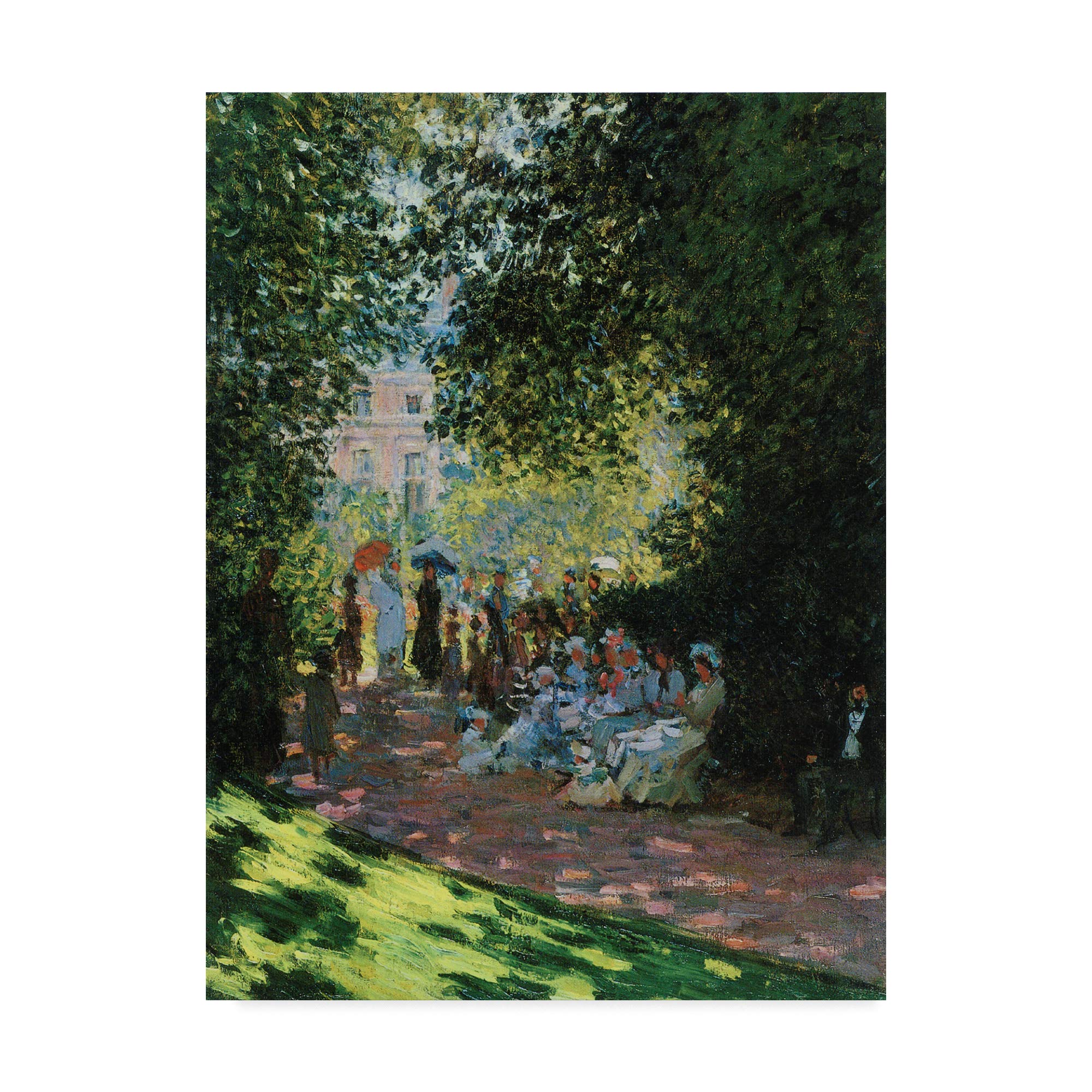Trademark Fine Art Parisians Enjoying Parc Monceau by Masters Collection, 35x47-Inch