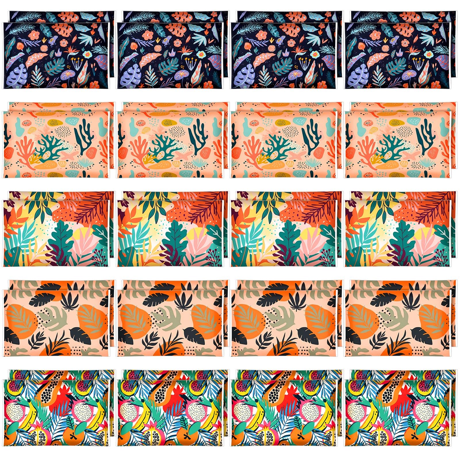 48 Packs Tropical Pocket Tissues Bulk Slim Individual Tissue Packs