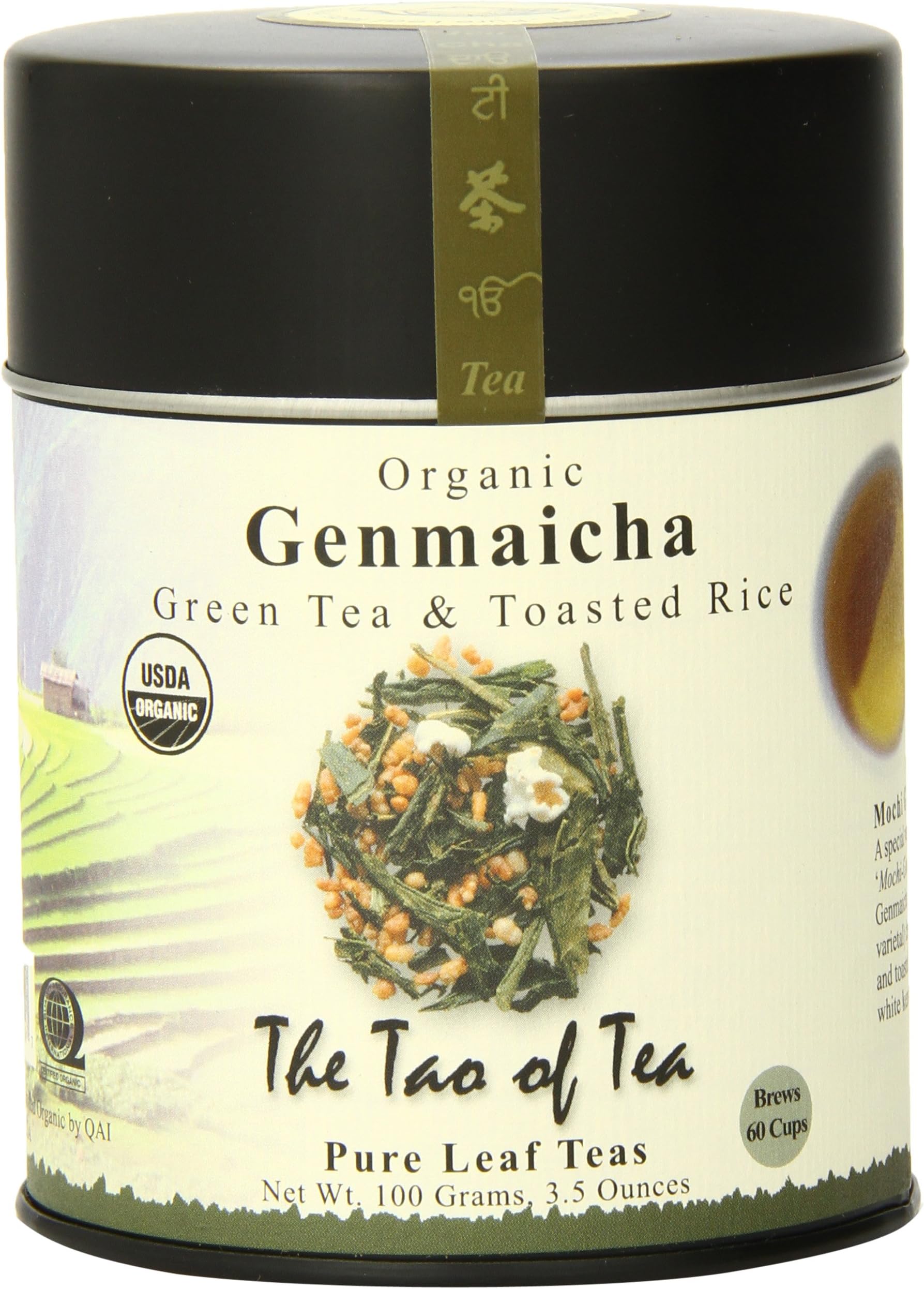 The Tao of Tea, Genmaicha Green Tea And Toasted Rice, Loose Leaf, 3.5 Ounce Tin
