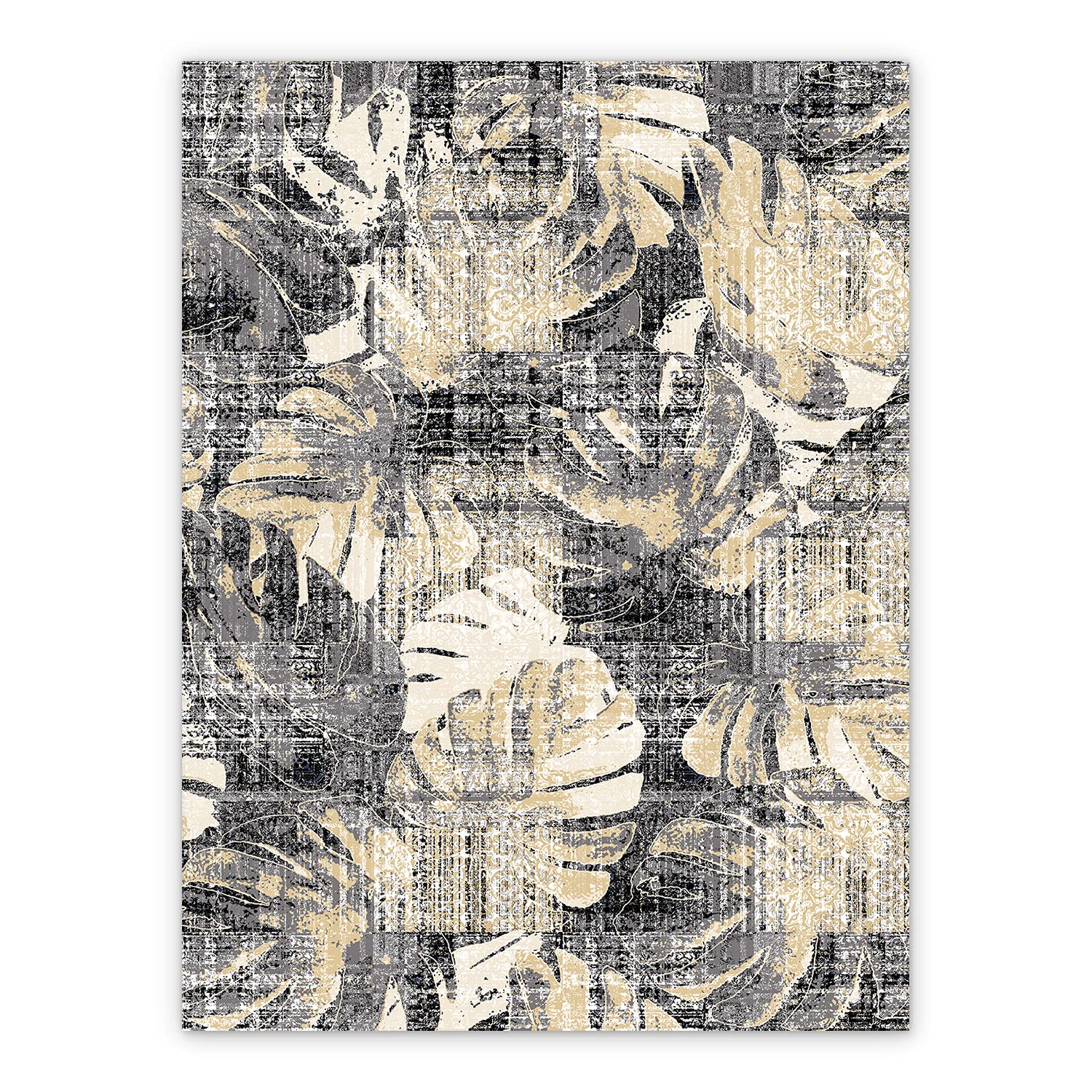 Tapis en vinyle PVC imperméable 60x80 cm anti-tache pour couloir cuisine linoléum moderne