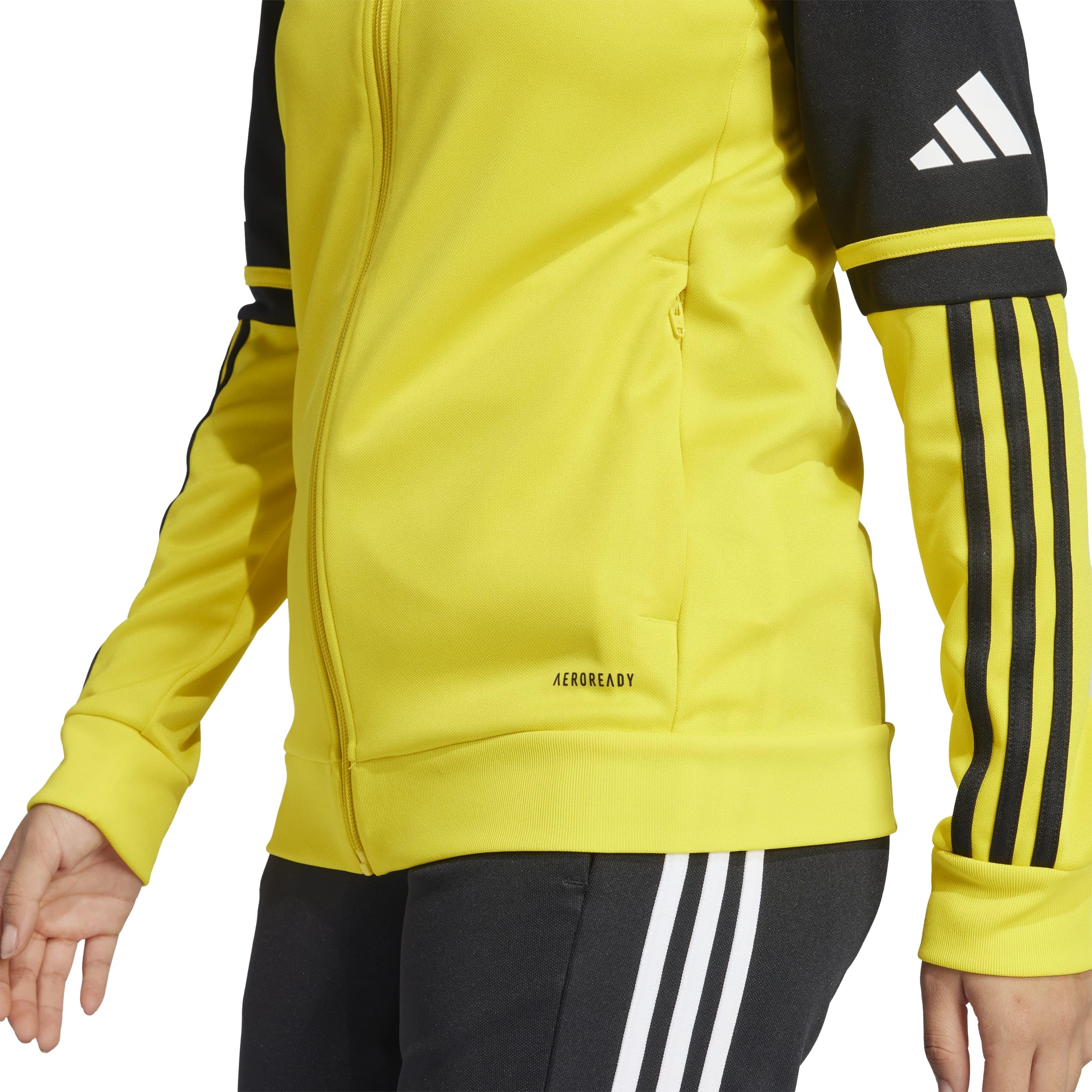 adidas Uniseks - dzieci Squadra25 Hoody Kids Sweatshirt, team yellow/black/white, 9-10 Years