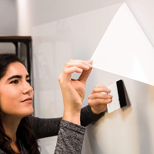 Miniatura 5 de Pizarra blanca de borrado en seco para pared, grande, autoadhesiva, extraíble, papel de contacto que no deja residuos, para niños, hogar y oficina,