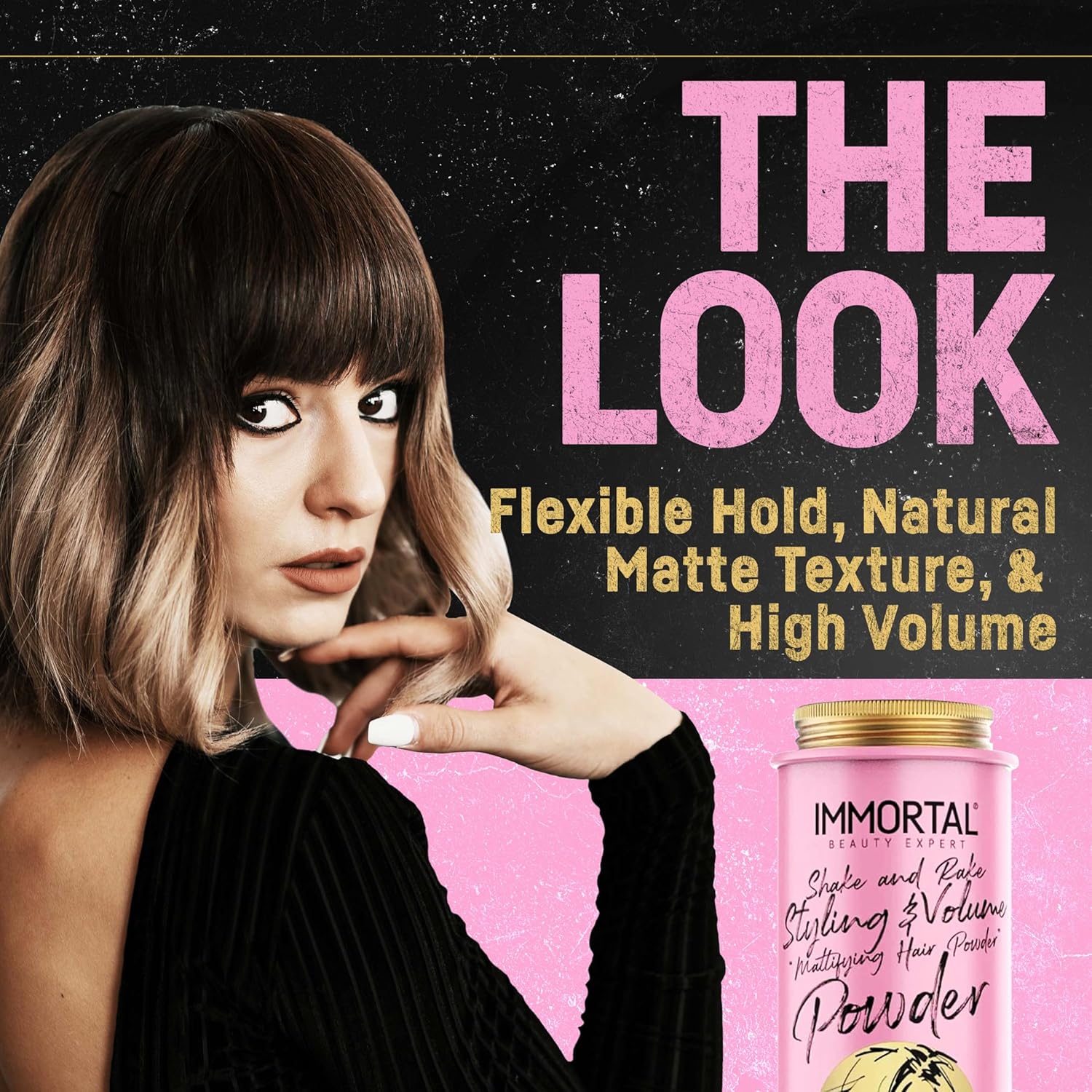 Immortal NYC Hair Styling Powder, Hair Care, Adds Volume and Natural Matte Finish with Flexible Hold for Easy Styling