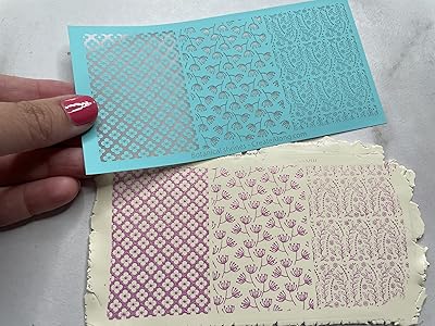 Botanical Shrines Silkscreen 3 Patterns for Crafting for Polymer Clay + Mixed Media